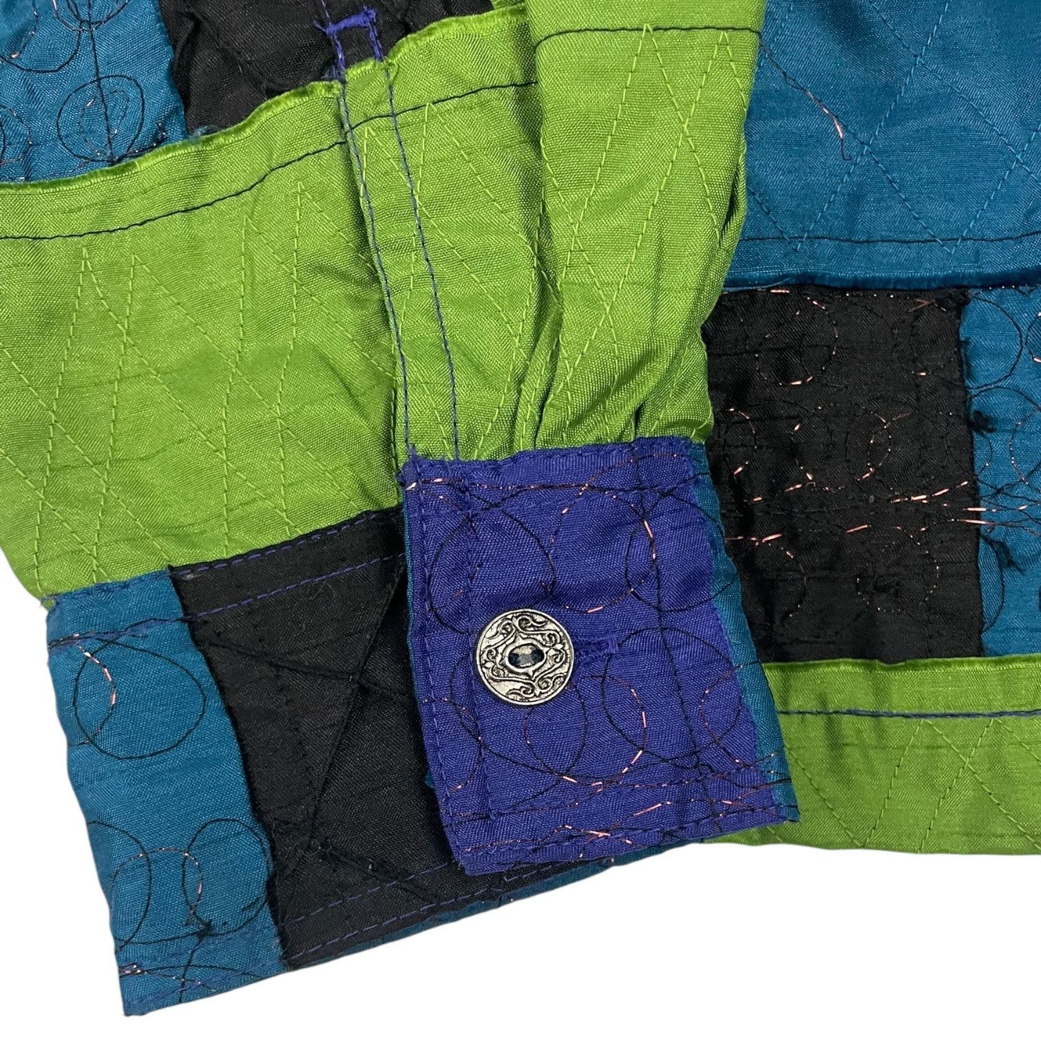 Other c.l.o.t.h.e.s. Vintage Blue & Green Embroidered Jacket Size US M / EU 48-50 / 2 - 3 Thumbnail