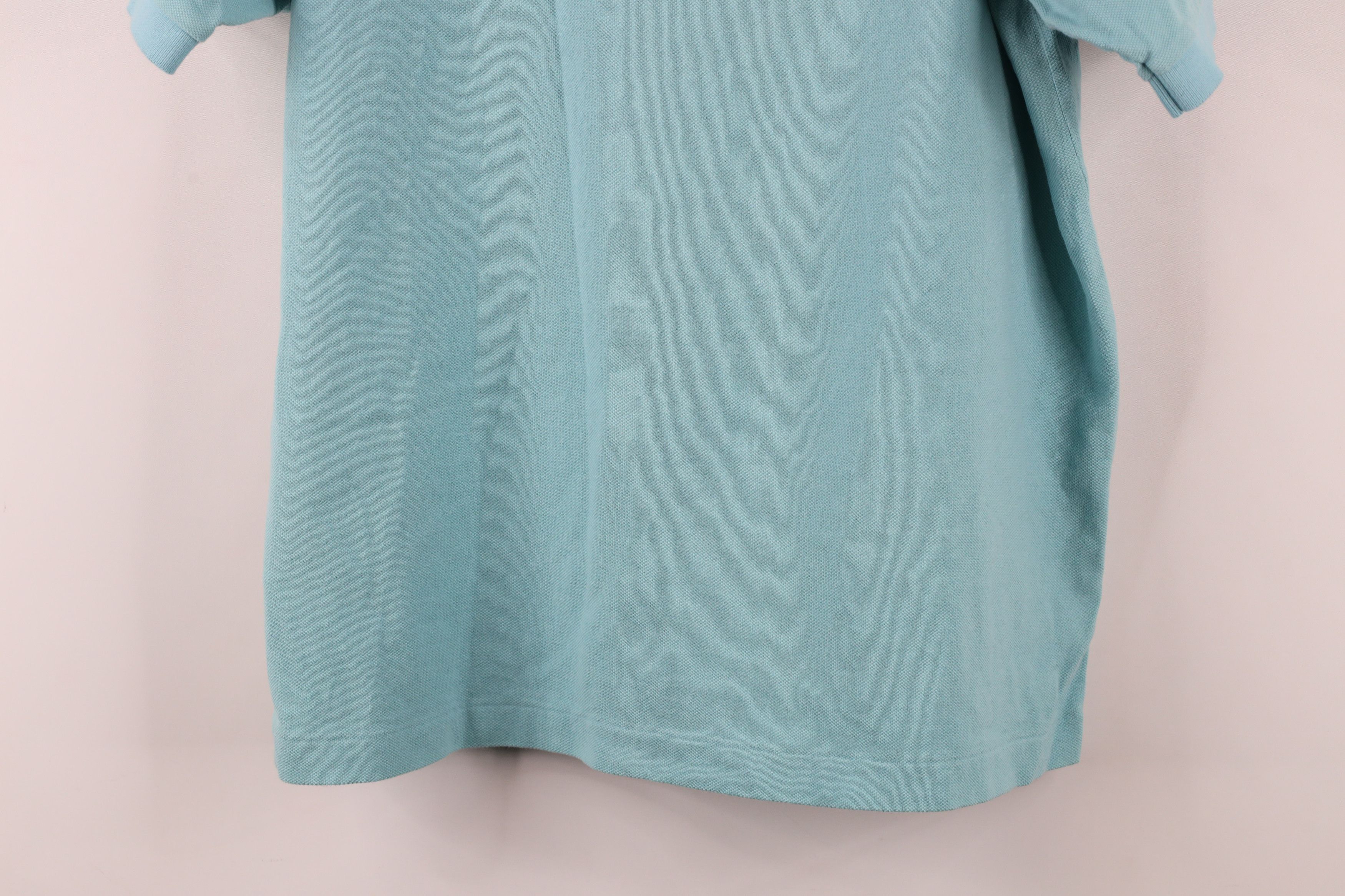 Lacoste × Vintage Lacoste Distressed Croc Logo Collared Golf Polo Shirt Blue Size US M / EU 48-50 / 2 - 12 Thumbnail