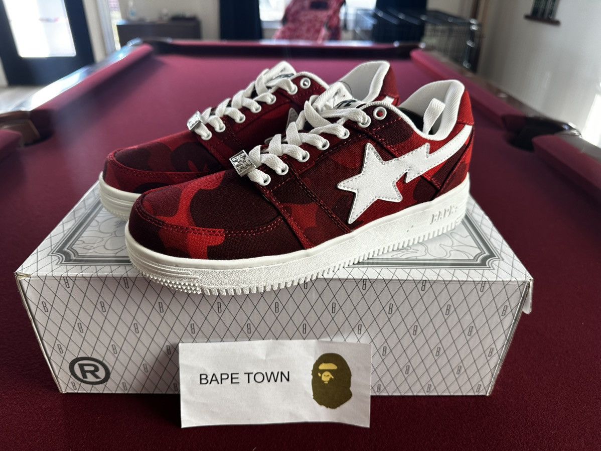 Bape COLOR CAMO BAPE STA LOW (RED) Size US 8.5 / EU 41-42 - 1 Thumbnail