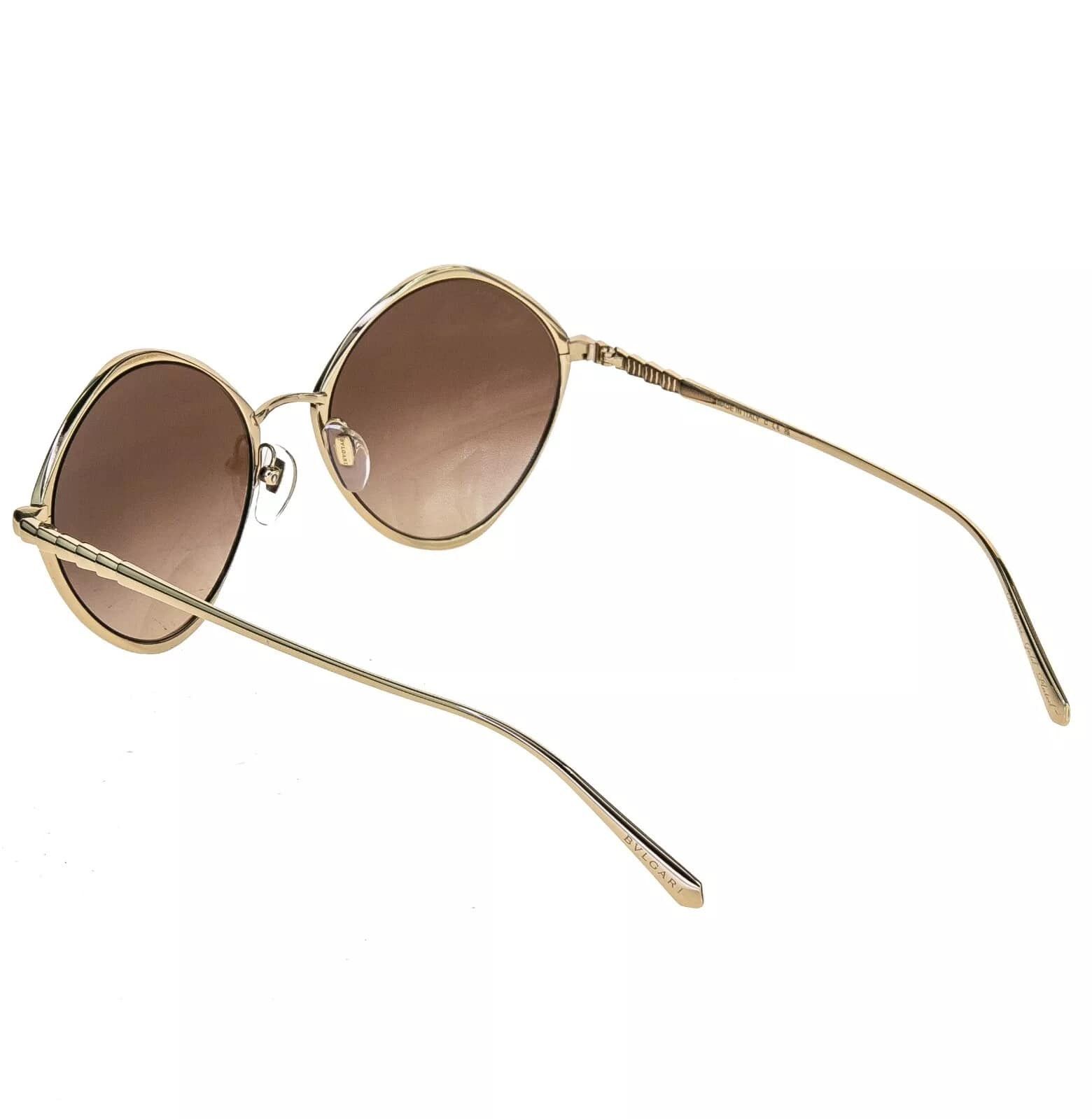 Bvlgari BVLGARI Le Gemme 6186 Brown Pale Gold Plated Round BV6186K Size ONE SIZE - 3 Thumbnail