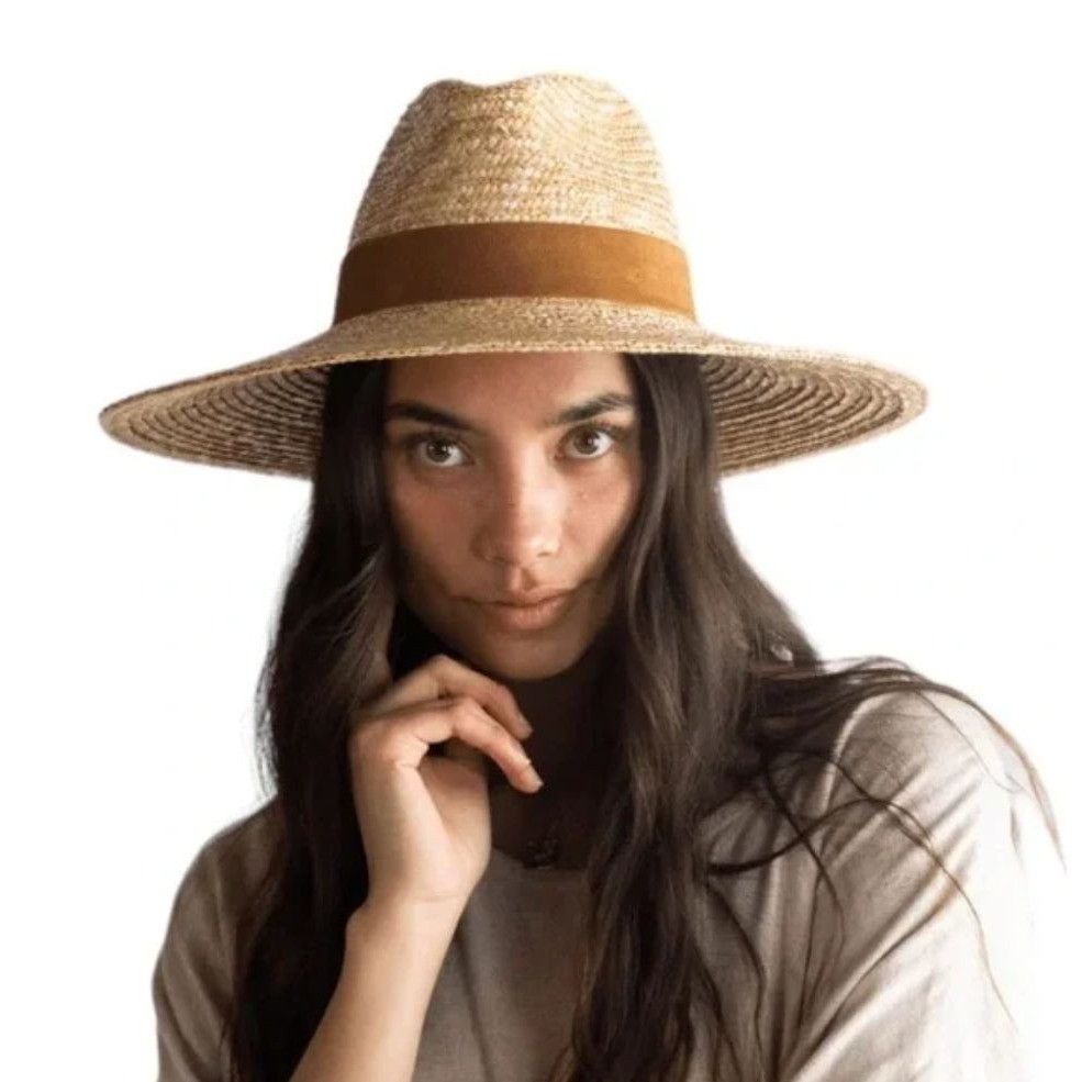 Other NWT Gigi Pip Isla Straw Fedora Hat S/M 57cm Adjustable Wide Size ONE SIZE - 13 Thumbnail