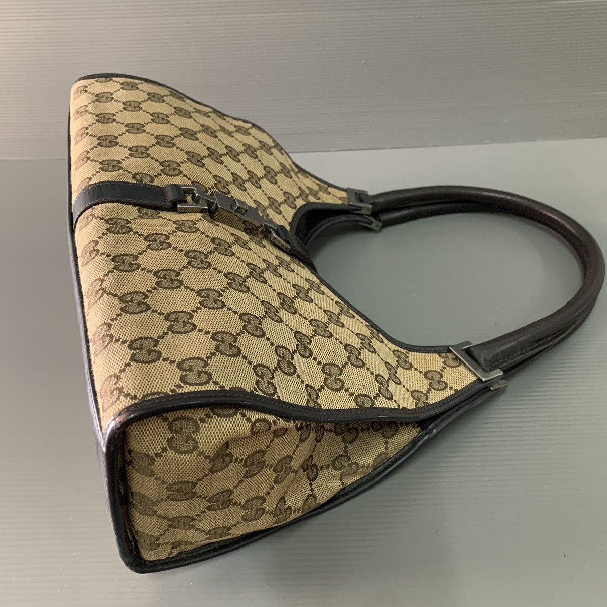 Gucci Gucci Jackie Monogram Hobo Bag Size ONE SIZE - 11 Thumbnail