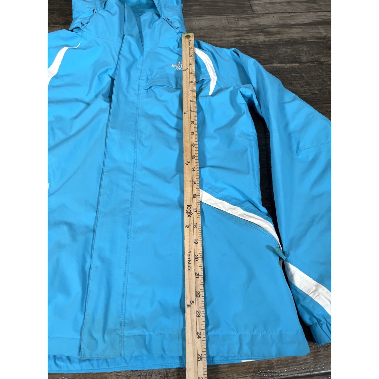 The North Face VINTAGE The North Face Hyvent Jacket Womens L Blue Waterproof Hooded Venting Rain Coat Outdoor Logo Size L / US 10 / IT 46 - 2 Thumbnail