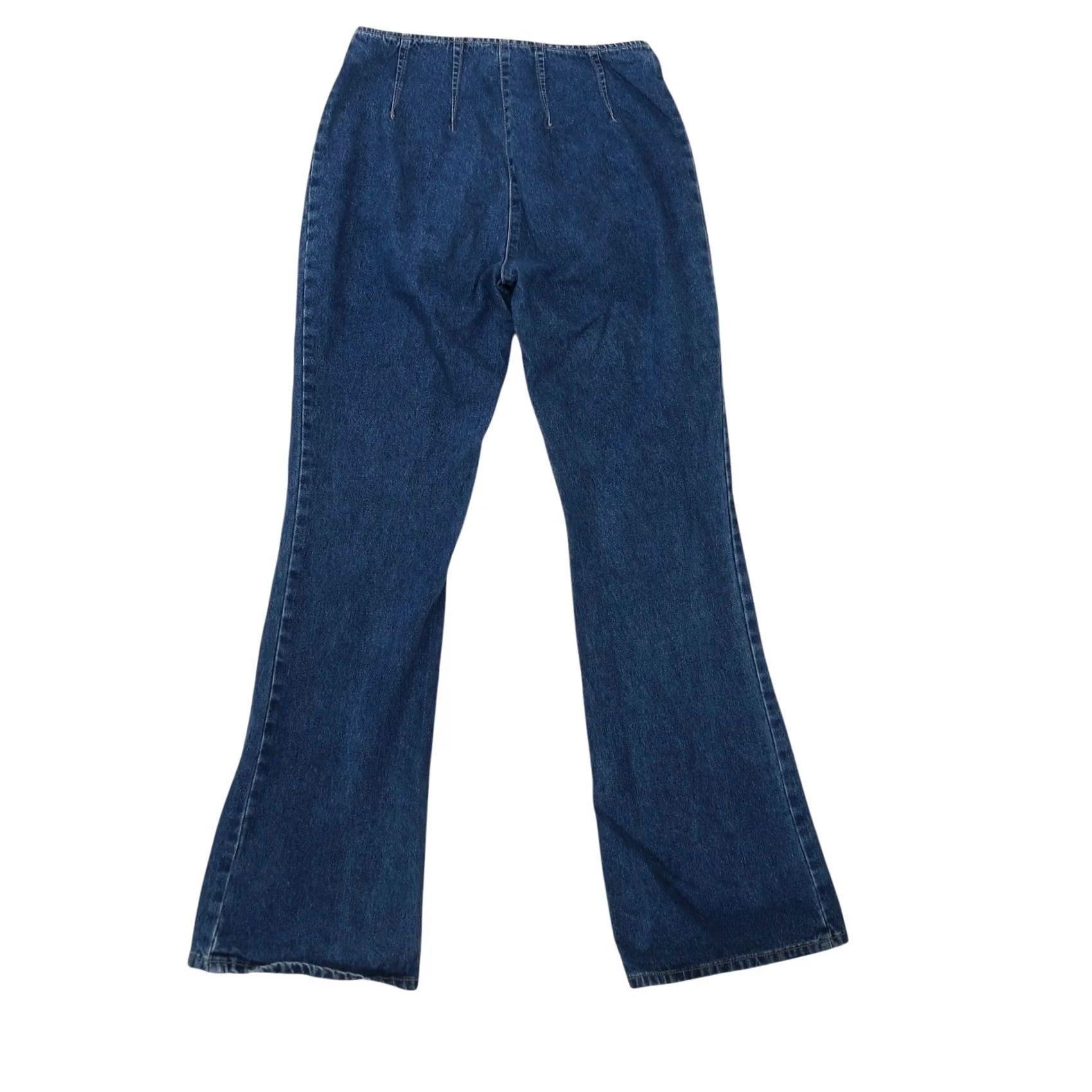 Express VINTAGE Express Jeans Flared Bootcut Dark Wash Mid Rise 90s Bohemian Womens 6 Jeans Size 28" / US 6 / IT 42 - 3 Thumbnail