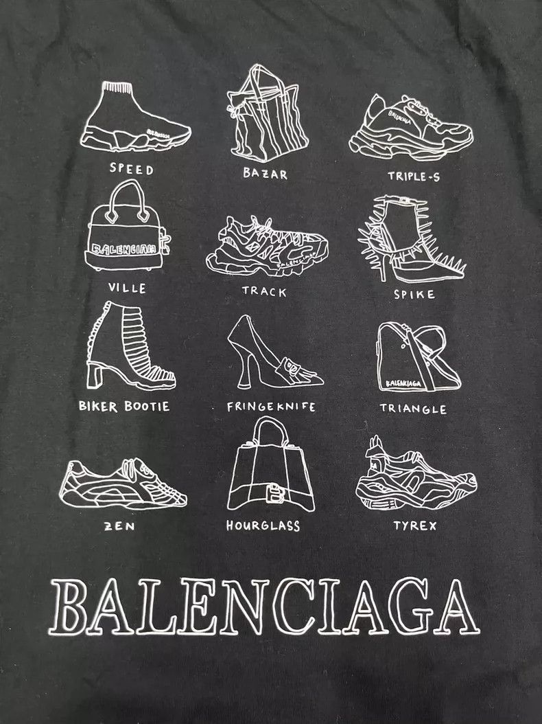 Balenciaga Balenciaga Casual printed oversized short sleeve T-shirt Size US XS / EU 42 / 0 - 3 Thumbnail
