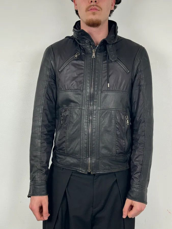 Dolce & Gabbana AW2009 Dolce & Gabbana Black Multi-Zip Nylon & Leather Jacket Size US M / EU 48-50 / 2 - 2 Thumbnail