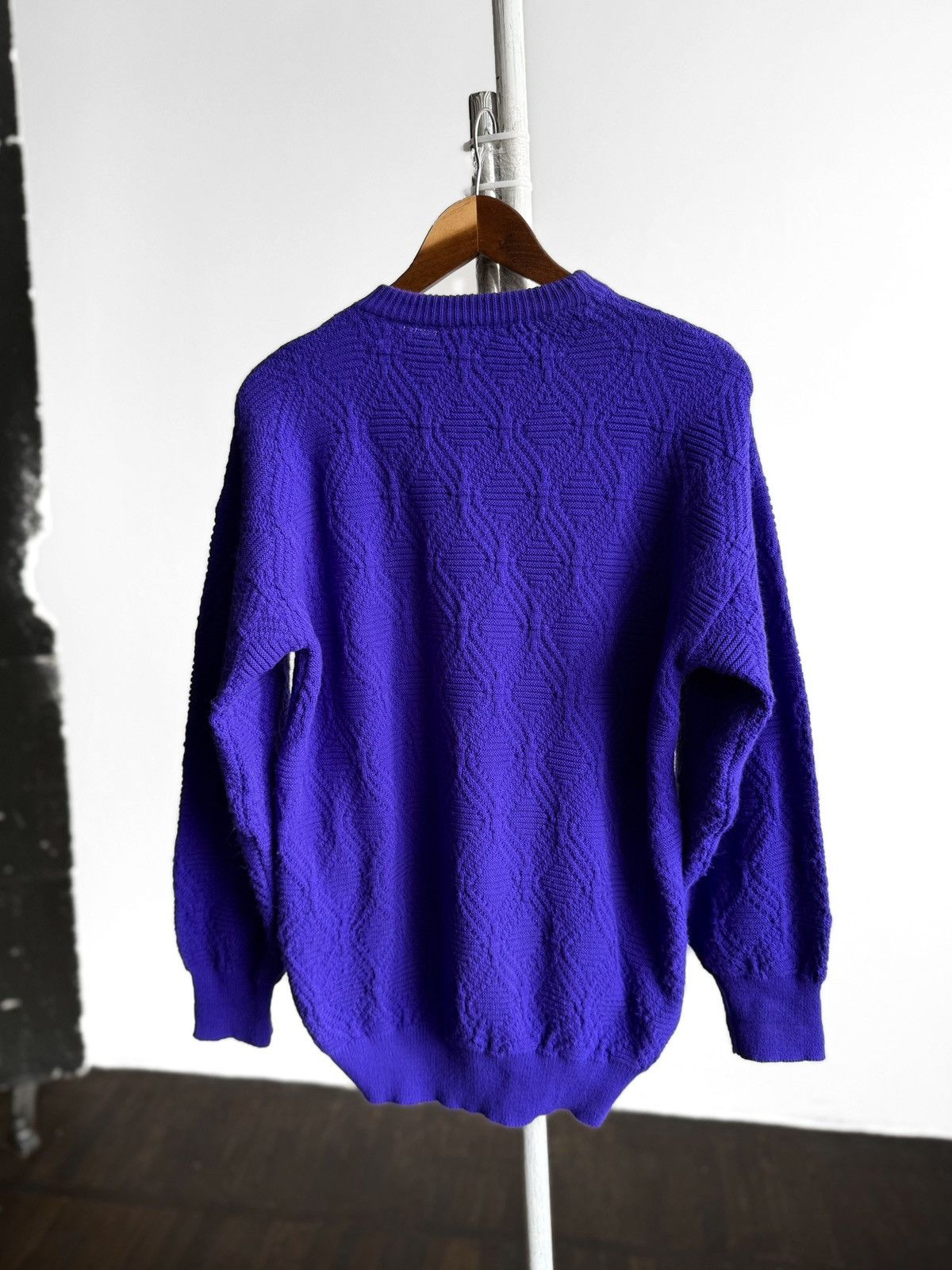 Lacoste Lacoste Vintage Mens Knit Sweater Purple Made in France Logo Size US M / EU 48-50 / 2 - 2 Thumbnail