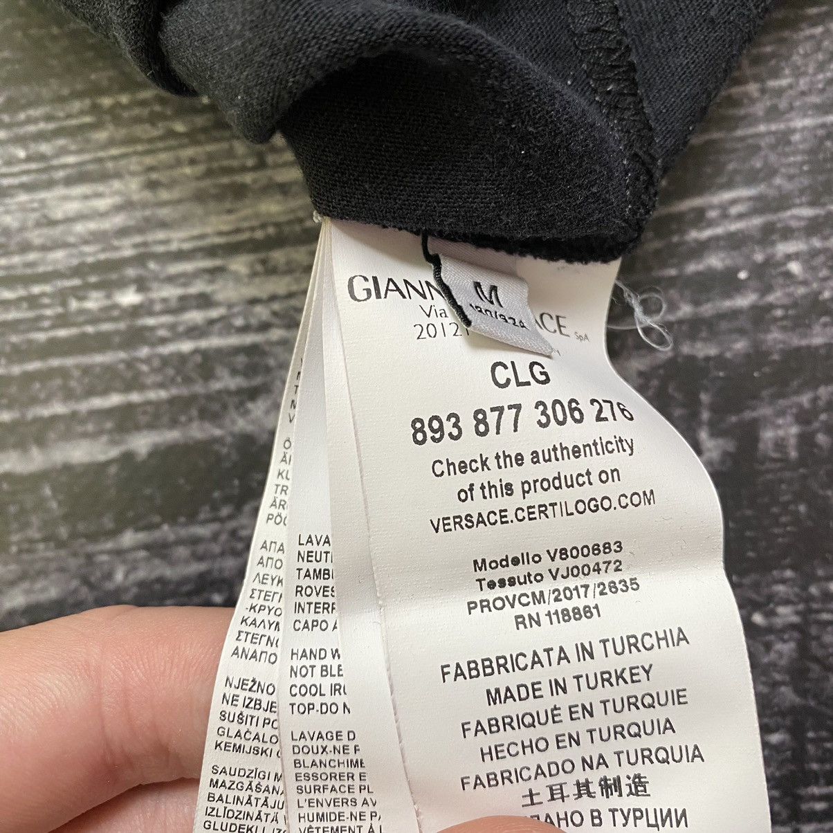 Versace Versace Medusa Line Art Slim Fit T-Shirt – Black Graphic Tee Size US M / EU 48-50 / 2 - 7 Thumbnail