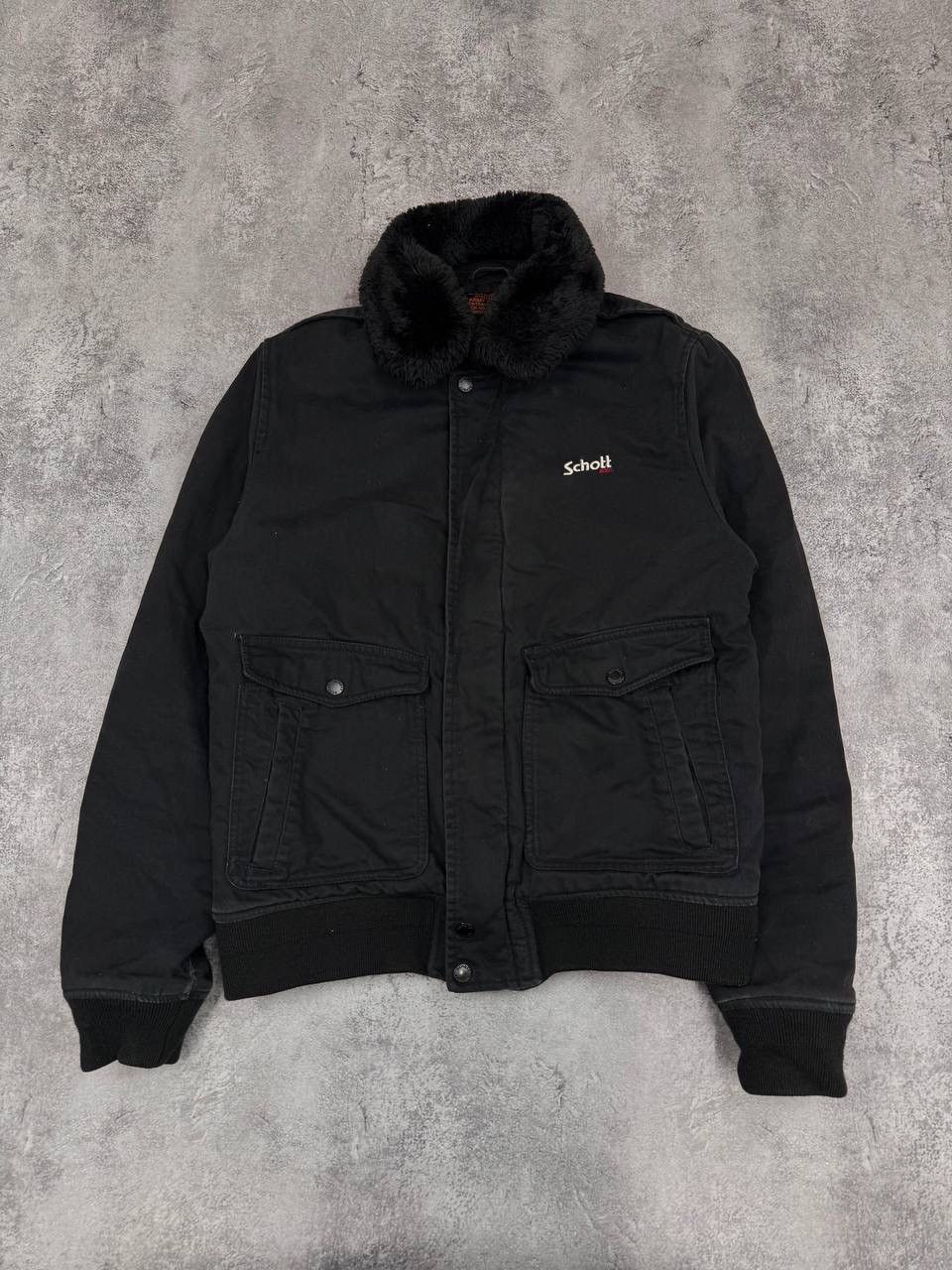 Schott Schott NYC Army Type-U Bomber Jacket CWU Military Flight Size US XL / EU 56 / 4 - 1 Thumbnail