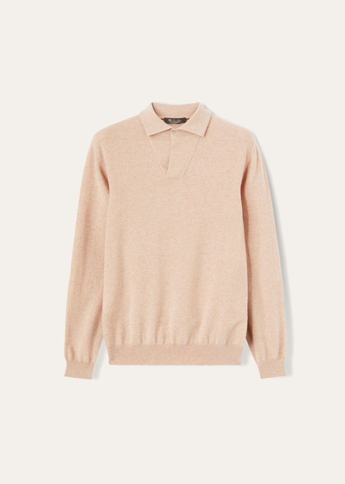 Loro Piana o1srvl11e1224 Open Polo Shirt in Light Pink Size US M / EU 48-50 / 2 - 1 Thumbnail