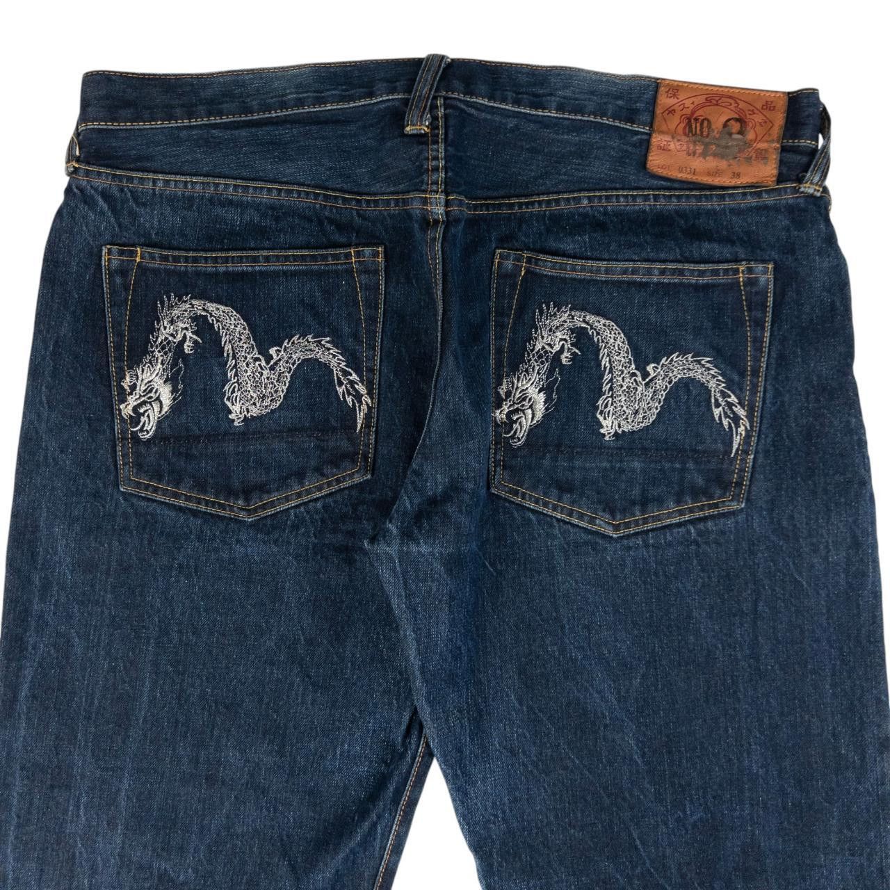 Vintage Evisu Double Dragon Gull Japanese Denim Jeans W39