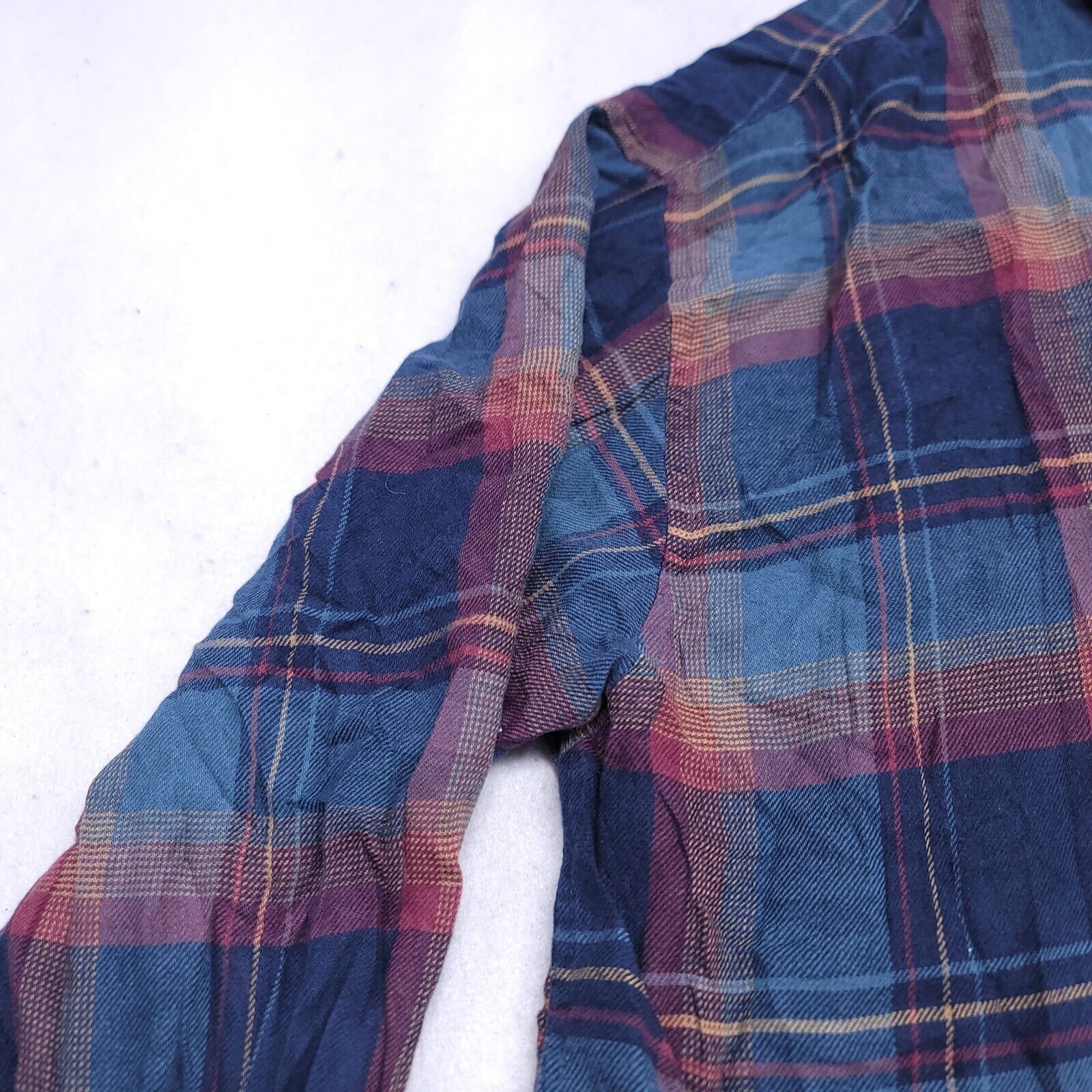 Consensus Sportswear Consensus Madras Flannel Casual Shirt Men Size Medium M Blue Size US M / EU 48-50 / 2 - 4 Thumbnail
