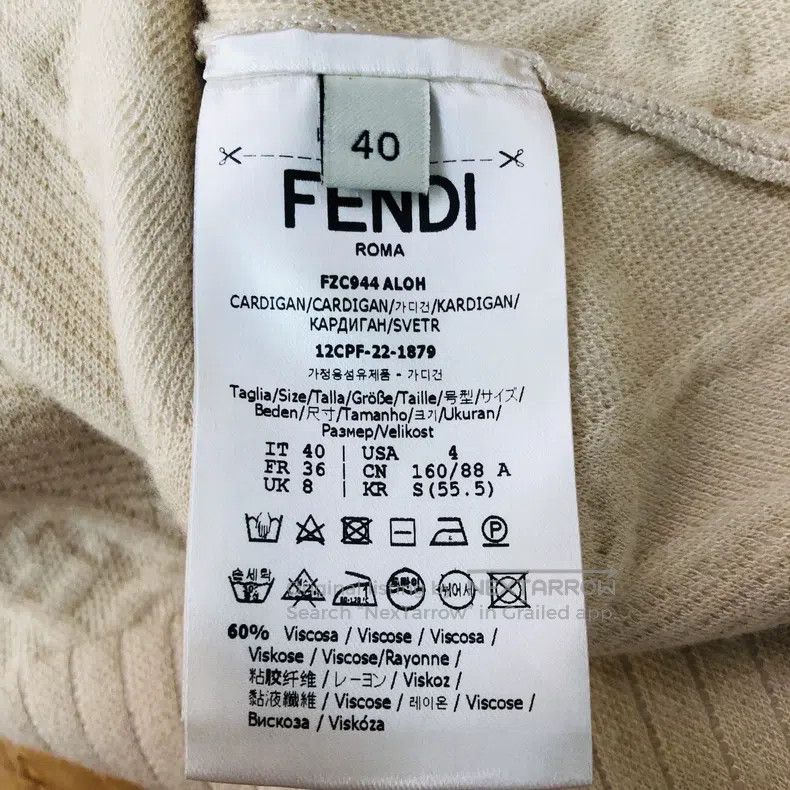 Fendi Fendi FF Lock Button Relief Cardigan Size XS / US 0-2 / IT 36-38 - 4 Thumbnail