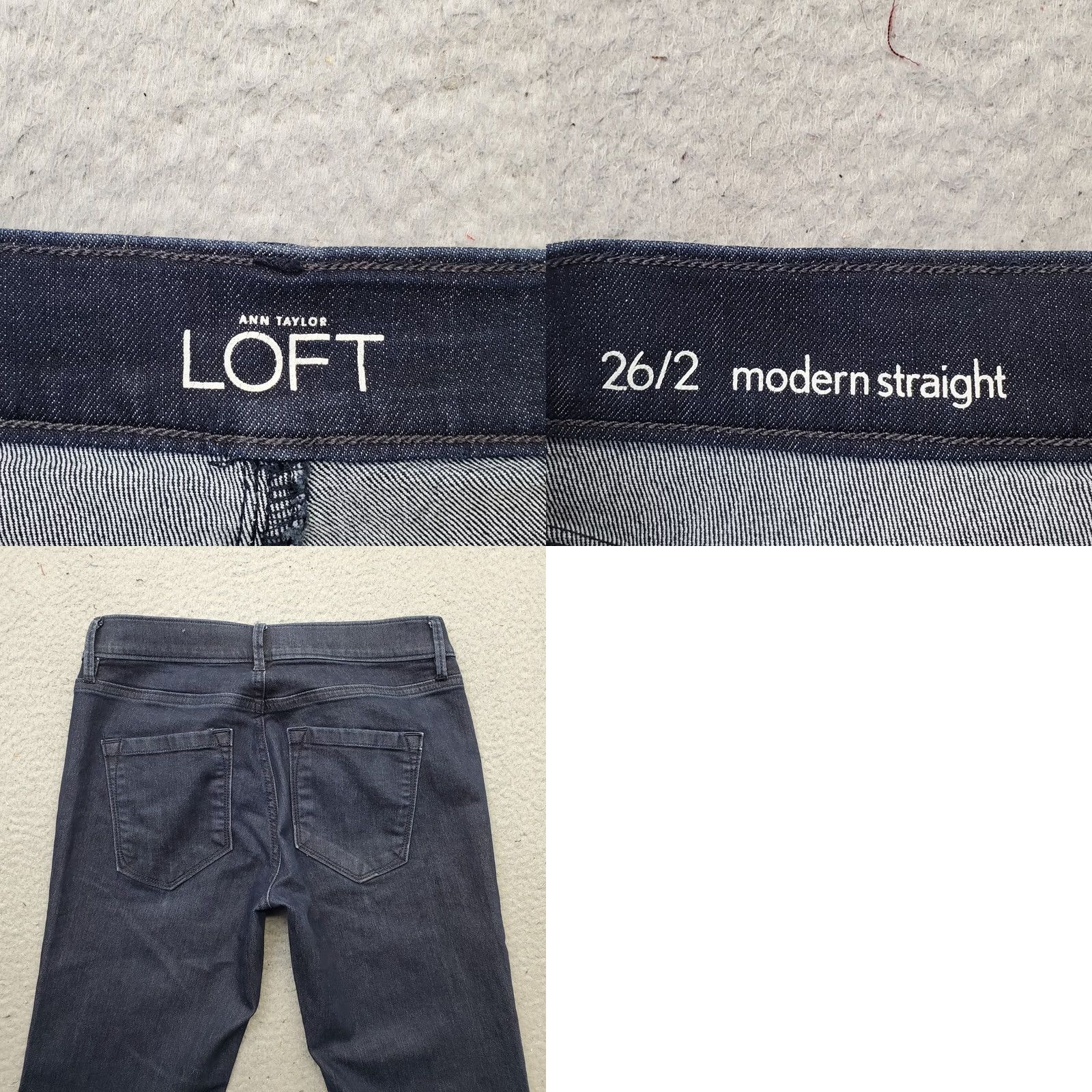 Loft LOFT Jeans Womens Size 2 Blue Stretch Modern Straight Leg Denim Casual Streetwear Size 26" / US 2 / IT 38 - 8 Thumbnail