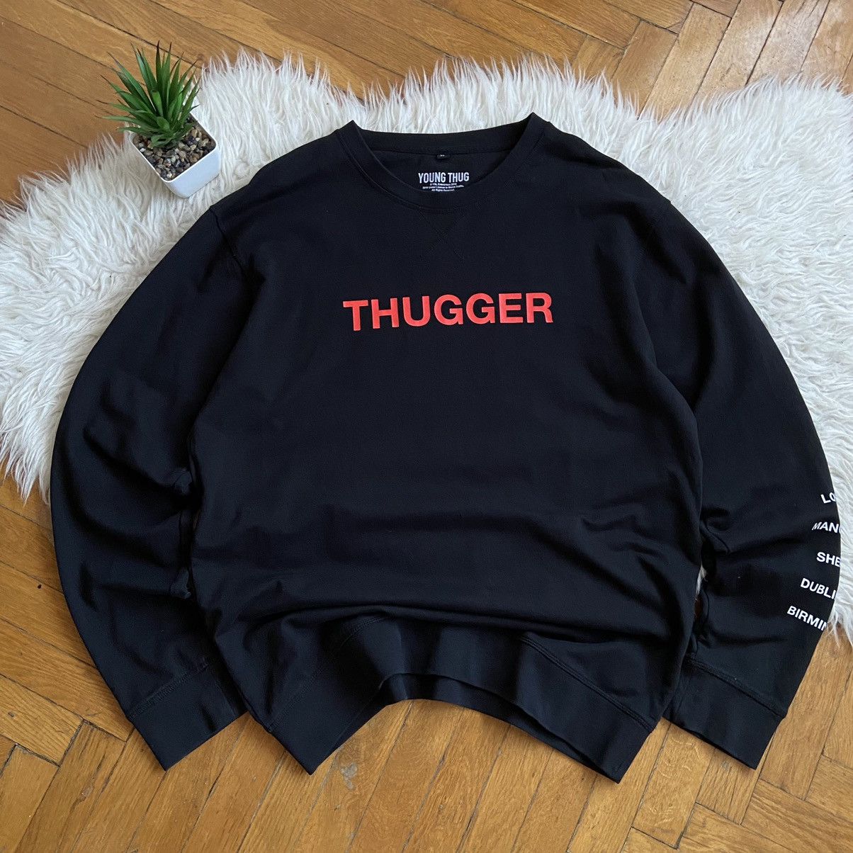 Rap Tees × Young Thug 📌 Young Thug Thugger Rap Graphic Sweatshirt Size US XL / EU 56 / 4 - 2 Thumbnail