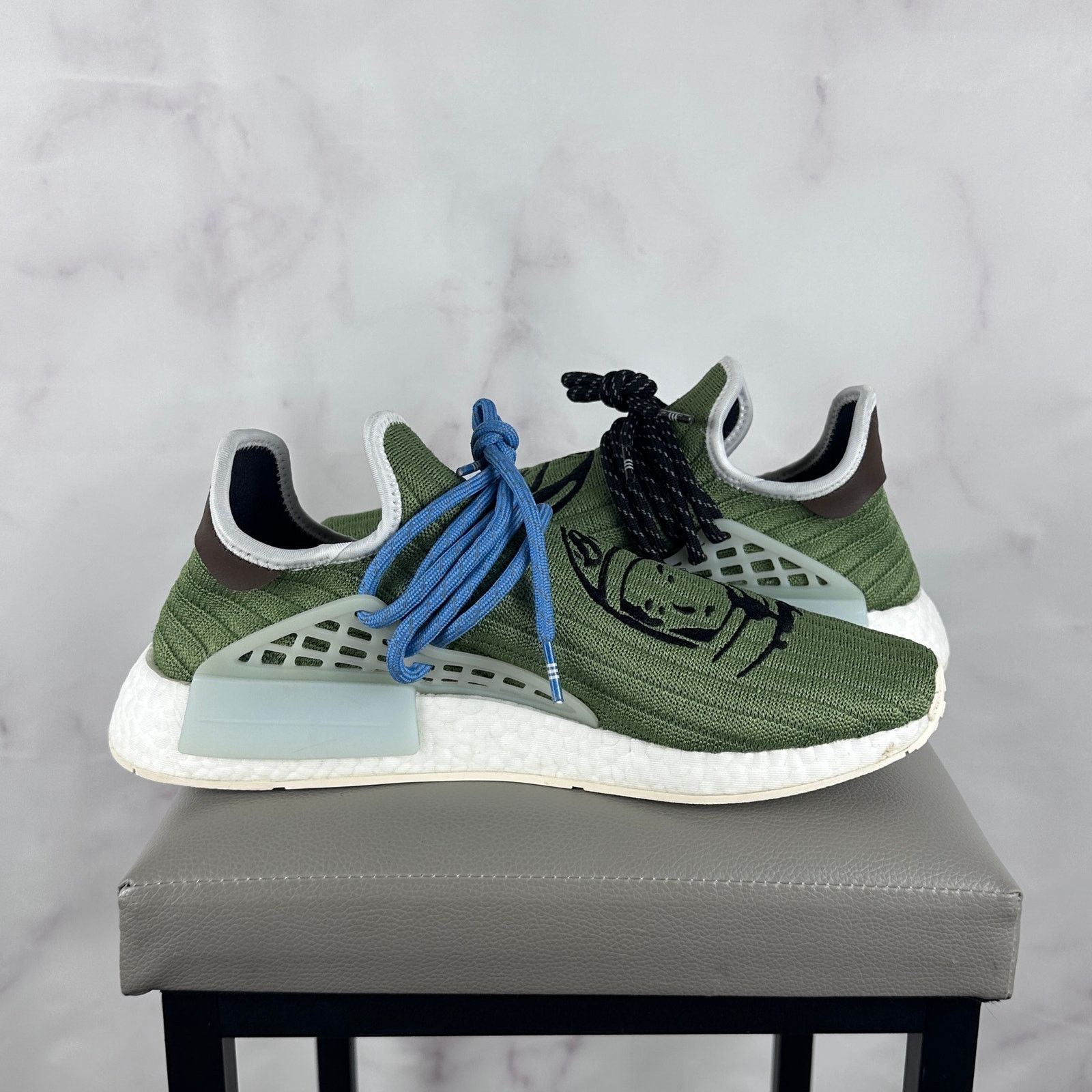 Adidas × Pharrell Sample Billionaire Boys Club NMD Hu Astronaut Green Size US 10 / EU 43 - 9 Thumbnail