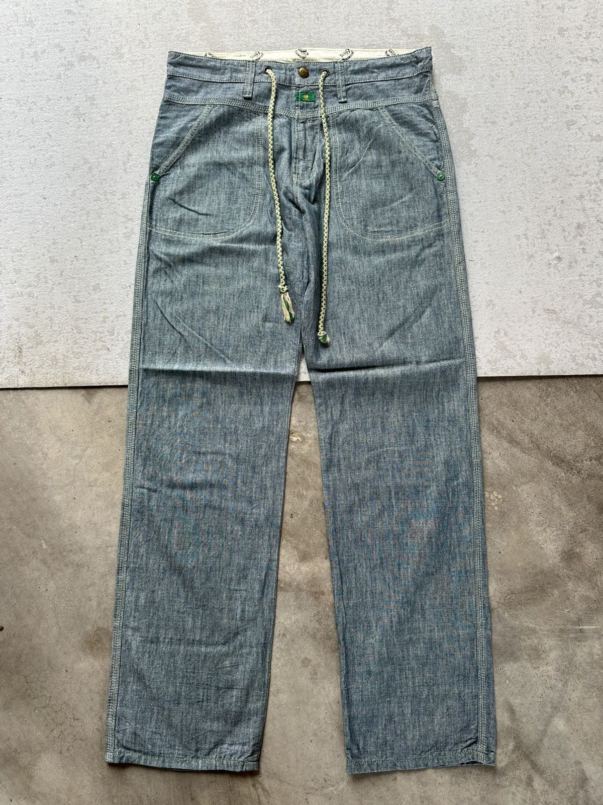 Edwin 712RS Vintage EDWIN TOKYO-JAPAN WorkWear Roll Ups Denim Pant Size US 33 - 1 Thumbnail