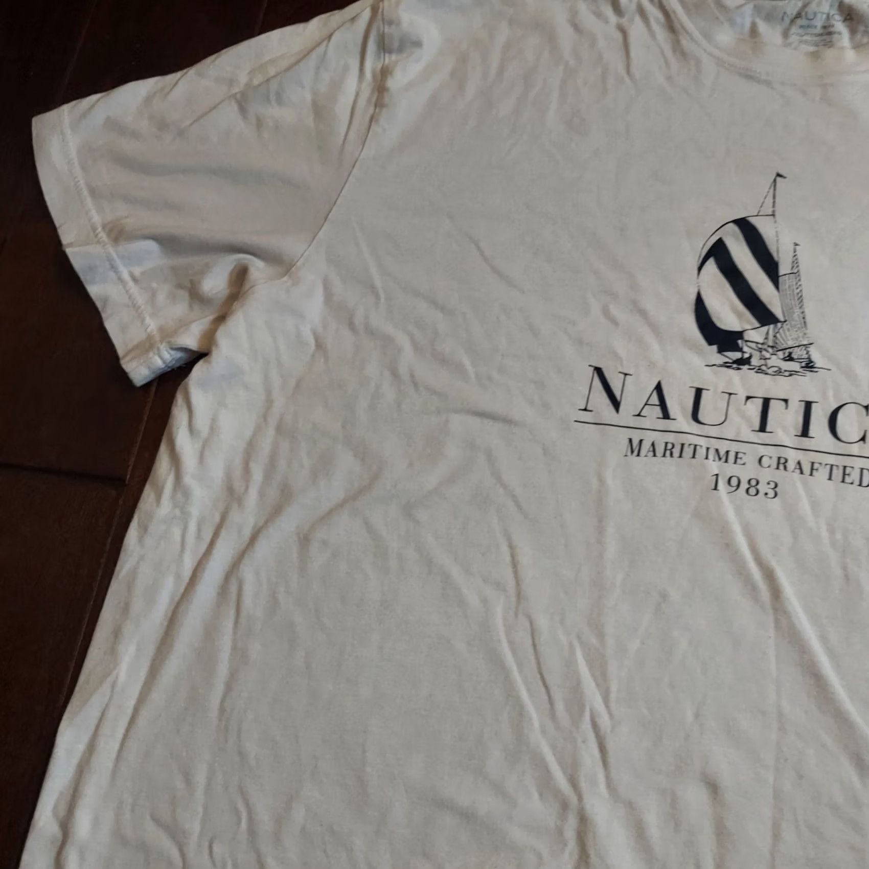 Nautica Nautica Mens Maritime Crafted 1983 Sail Boat Print Shirt - 2XL Size US XXL / EU 58 / 5 - 7 Thumbnail