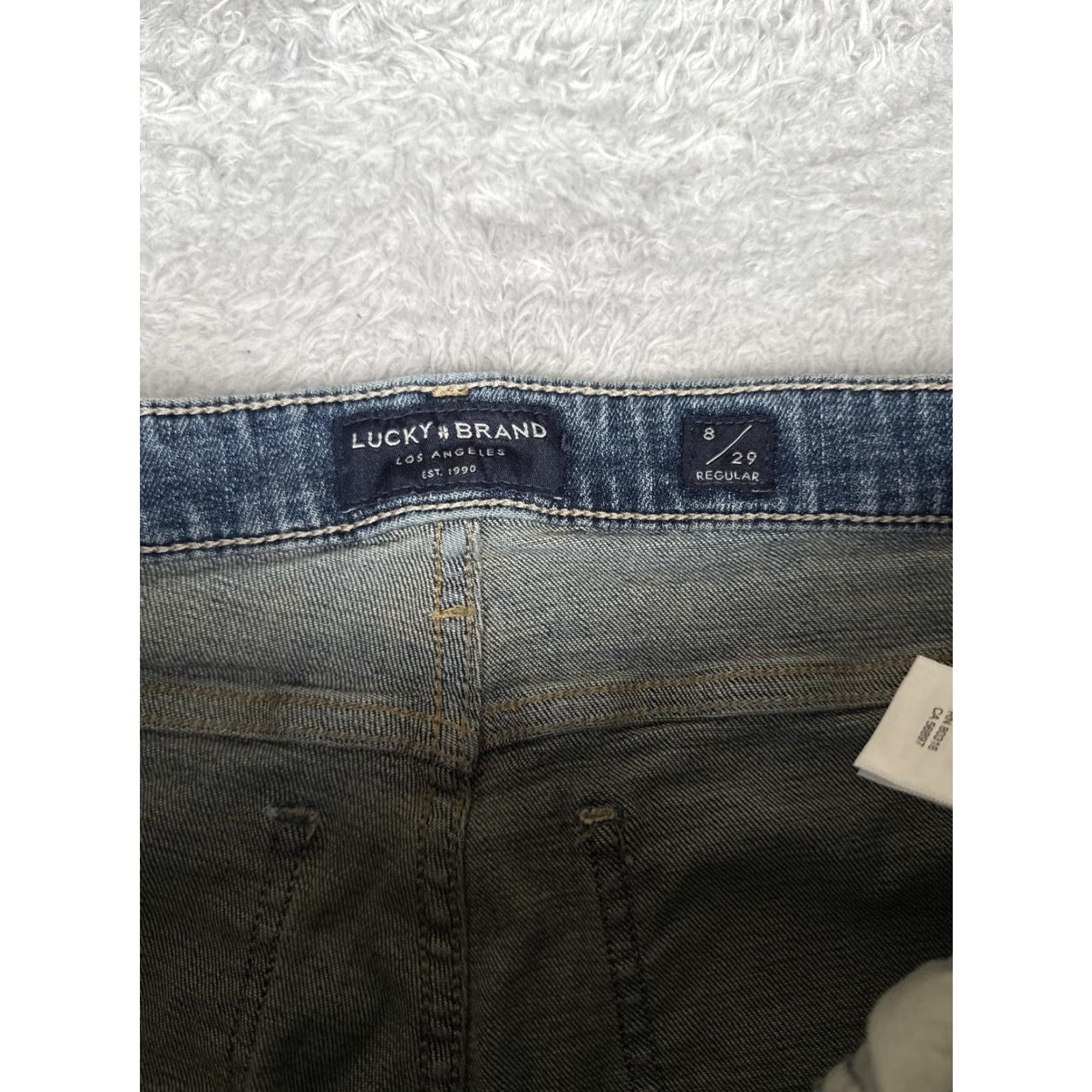 Lucky Brand Lucky Brand Jeans Womens 8 Blue Midrise Straight Medium Wash Denim Casual 29x31 Size 30" / US 8 / IT 44 - 6 Thumbnail