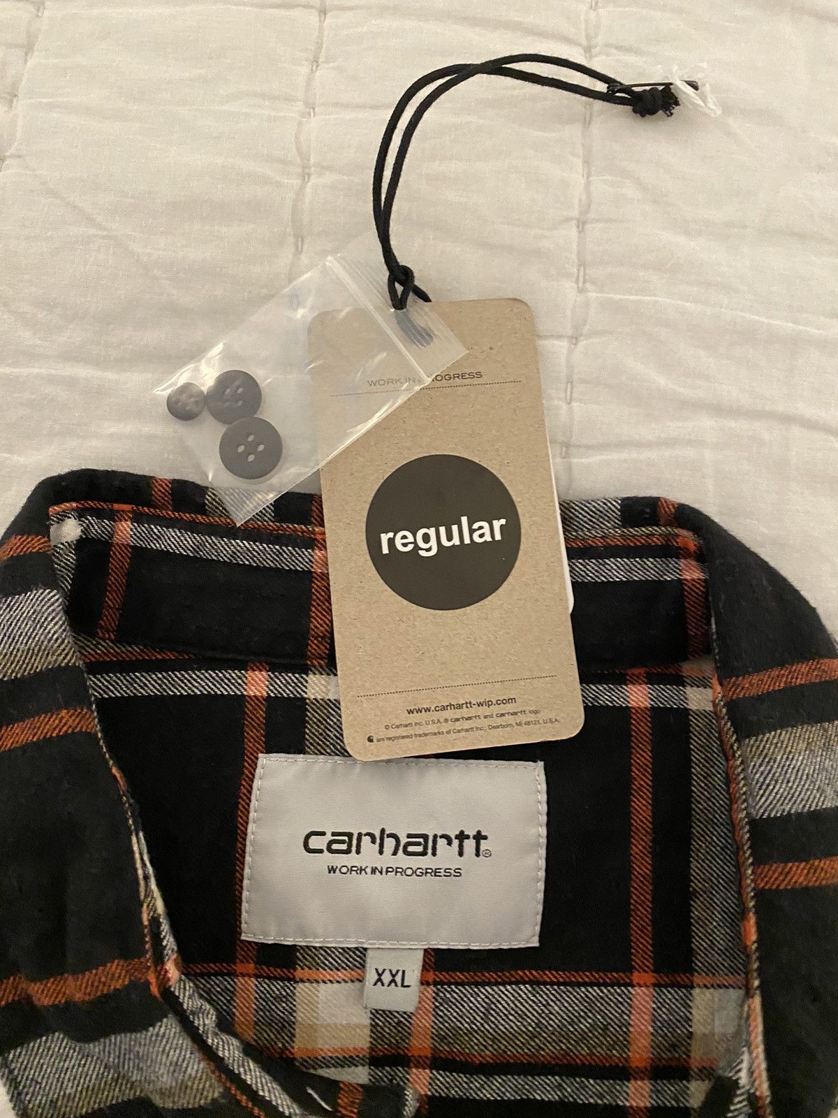 Carhartt Wip Carhartt WIP L/S Barten Shirt XXL Size US XXL / EU 58 / 5 - 10 Thumbnail