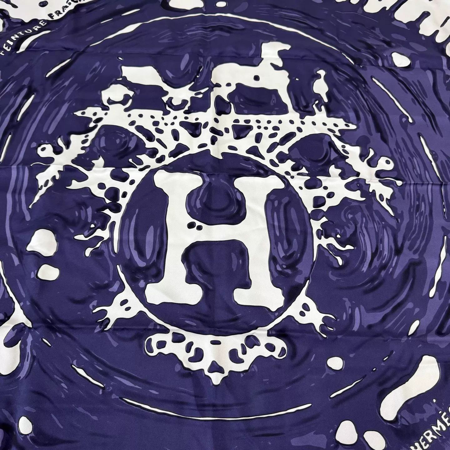 Hermes Hermes 99 New Ink Splatter Scarf 90x90cm Classic Size ONE SIZE - 2 Thumbnail