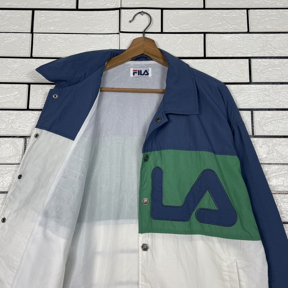 Fila Vtg Fila Big Logo Color Block Jacket Size US L / EU 52-54 / 3 - 10 Thumbnail