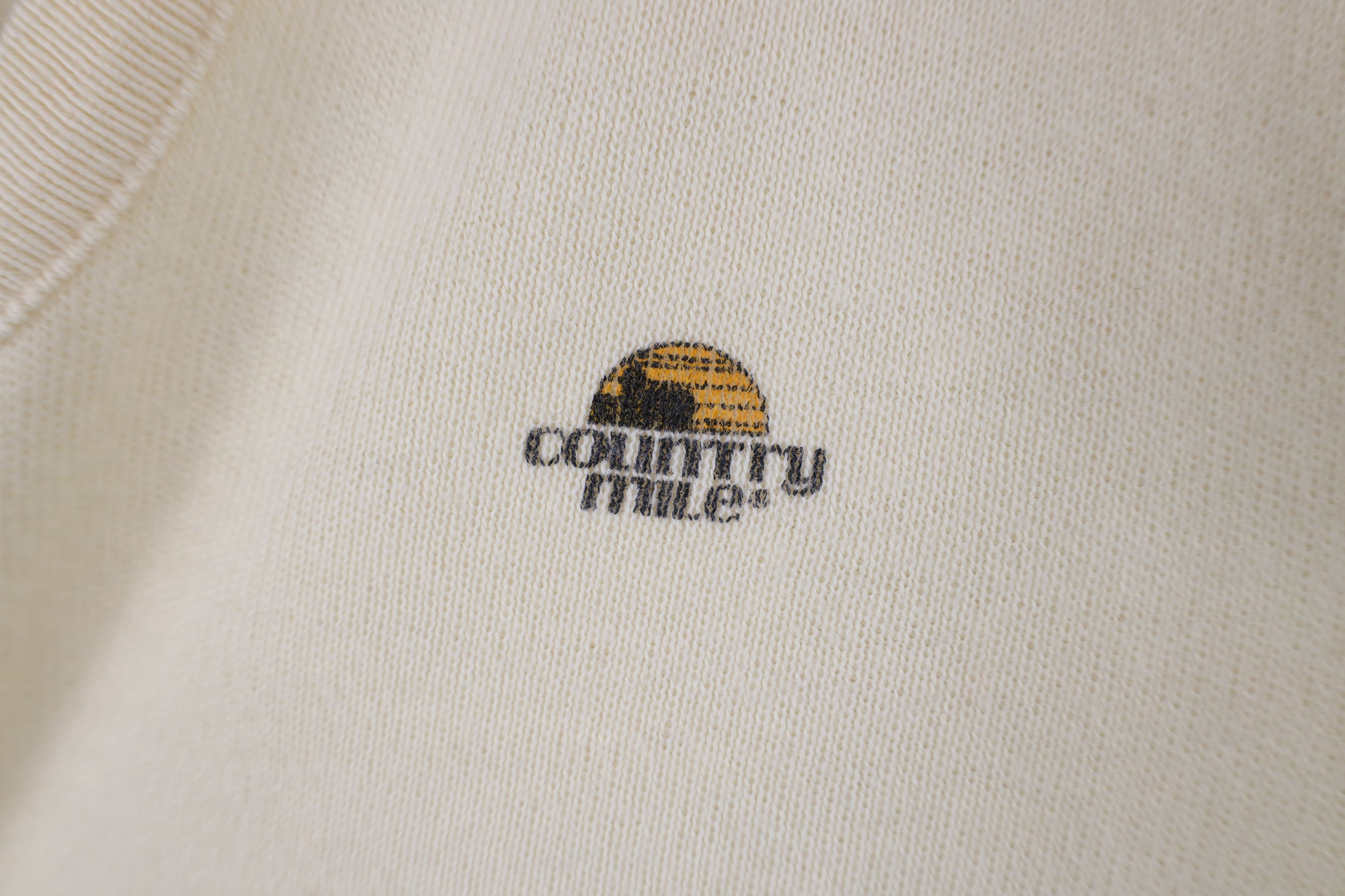 Vintage Vintage 70s Streetwear Feed Farmer Knit Sweater Cream USA Size L / US 10 / IT 46 - 4 Thumbnail