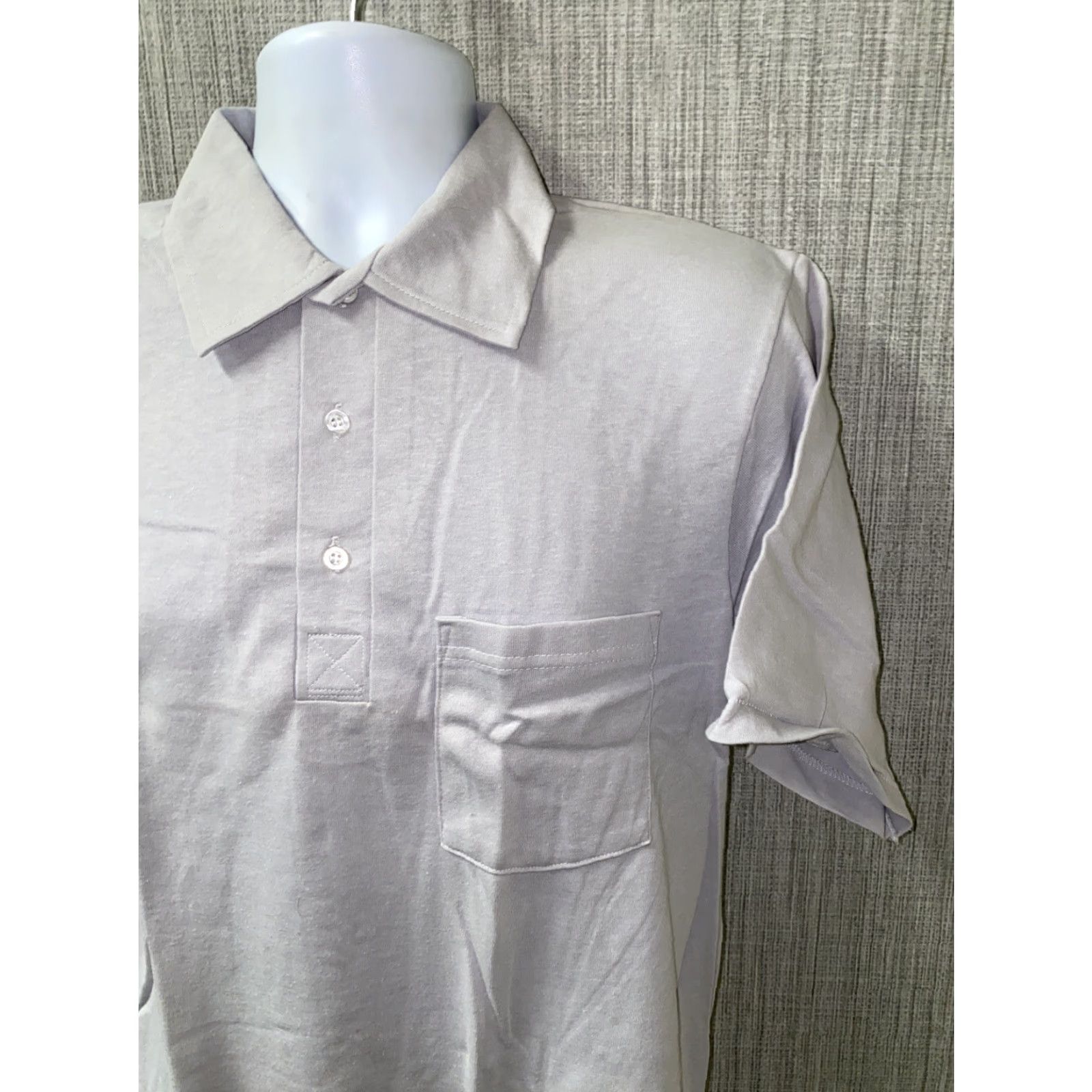 Red Kap VINTAGE Red Kap Polo Shirt Golf USA Made Short Sleeve Mens Large Gray L Size US L / EU 52-54 / 3 - 2 Thumbnail
