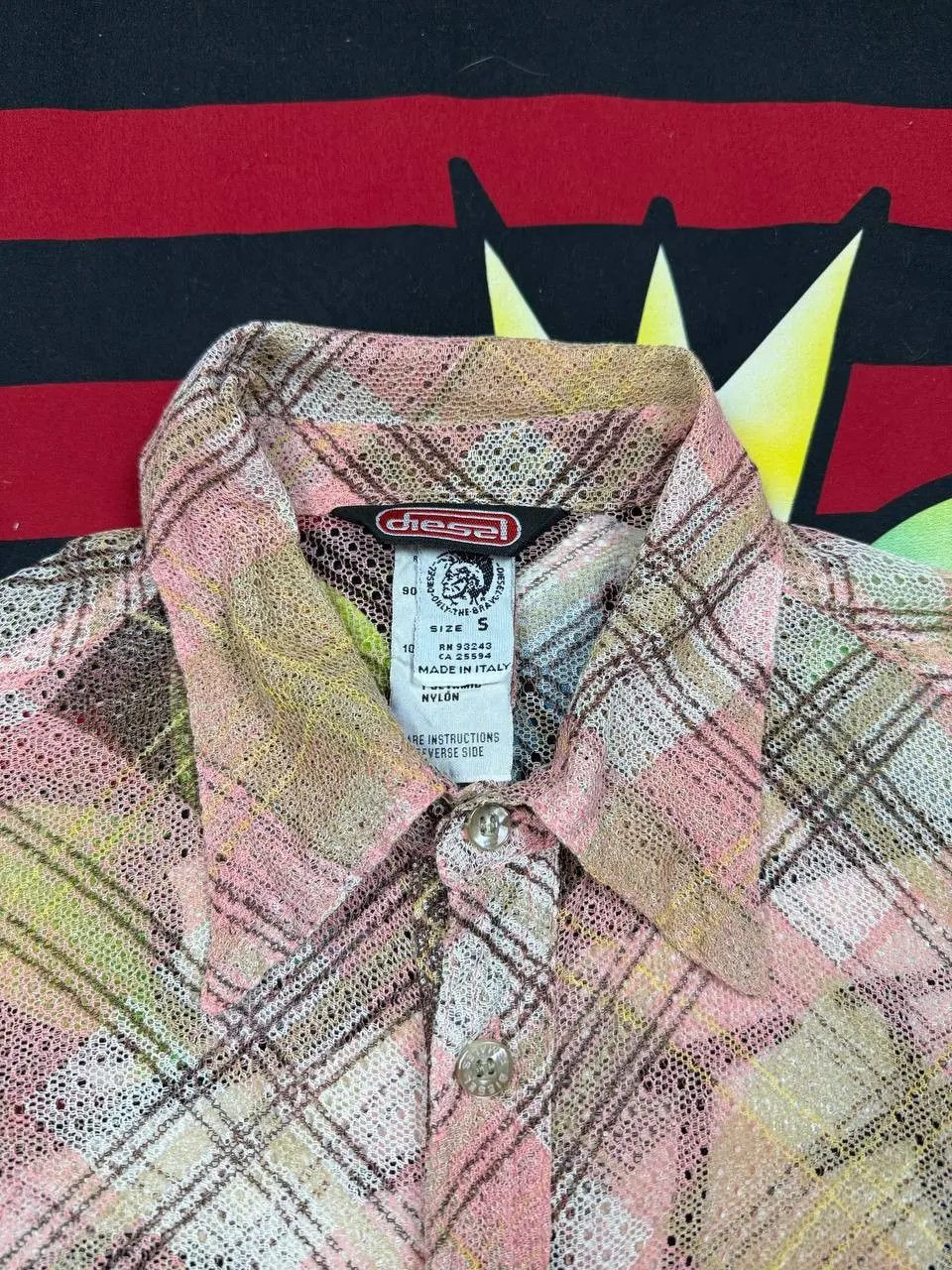 Diesel Vintage Diesel mesh net blouse shirt Size S Italy made Size S / US 4 / IT 40 - 2 Thumbnail