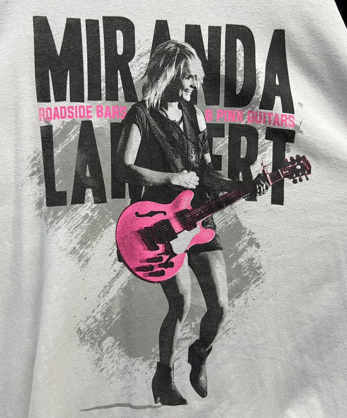 Band Tees × Tultex × Vintage VINTAGE MIRANDA LAMBERT ROADSIDE BARS & PINK GUITARS SHIRT Size US L / EU 52-54 / 3 - 3 Thumbnail