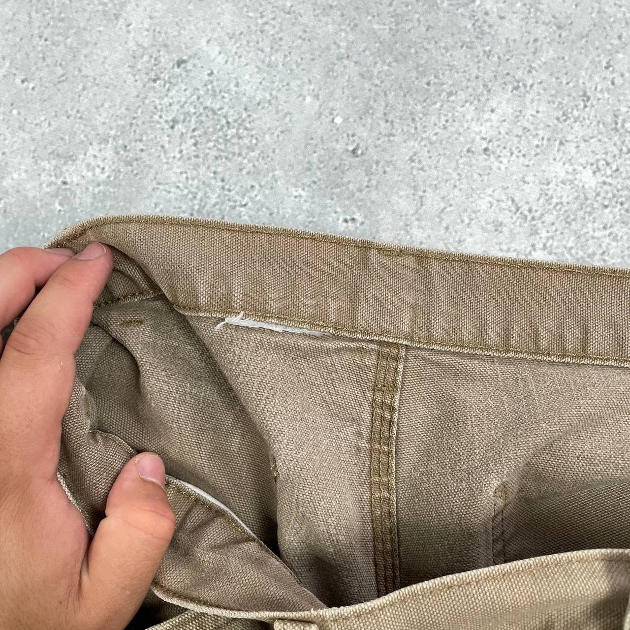 Carhartt Carhartt Carpenter Work Trashed Pants Brown W32 L28.5 Size US 32 / EU 48 - 13 Thumbnail