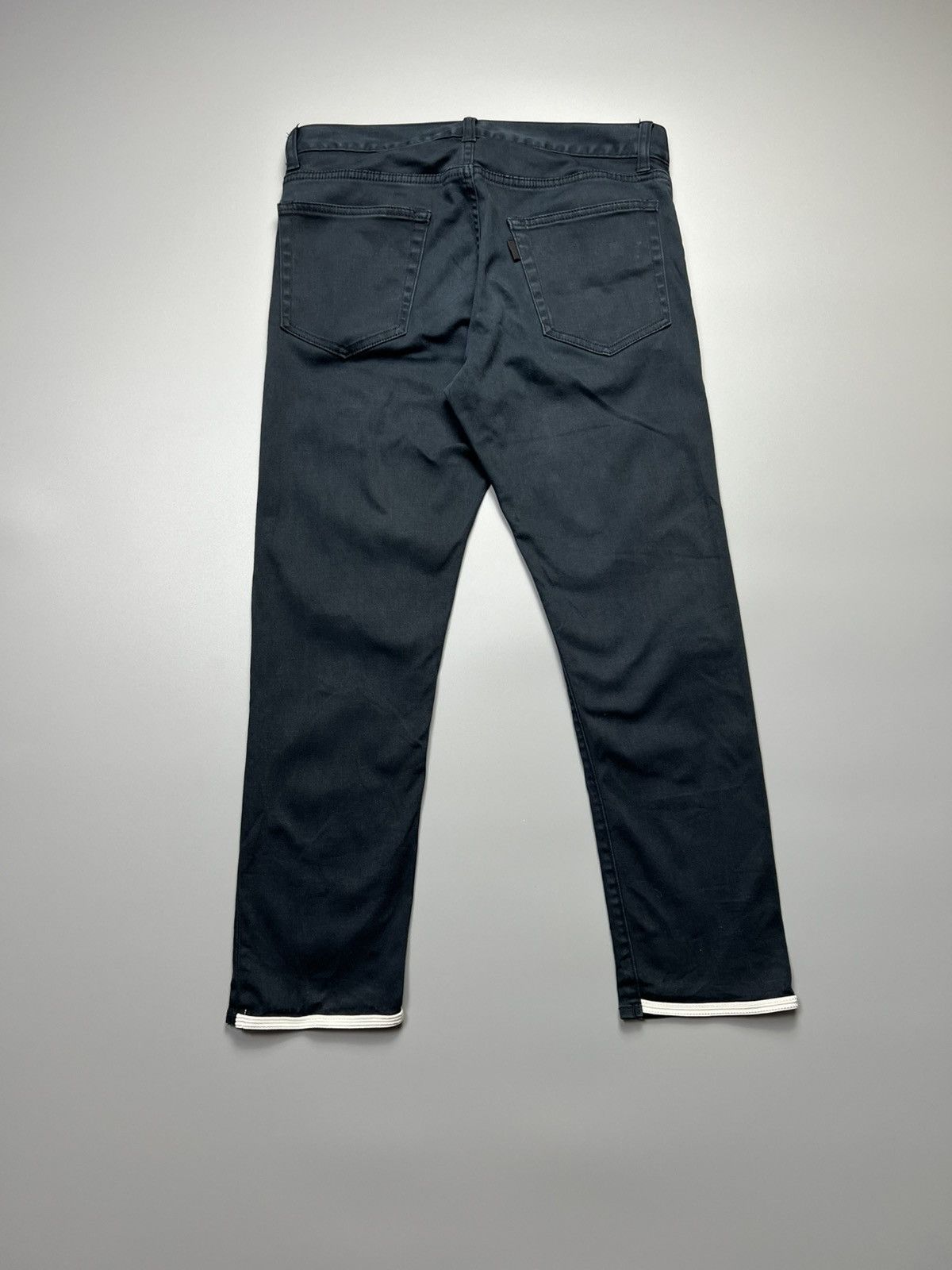 Undercover Undercoverism - AW12 Hem Piping Chino - Pants(Navy BlueDark) Size 30" / US 8 / IT 44 - 6 Thumbnail