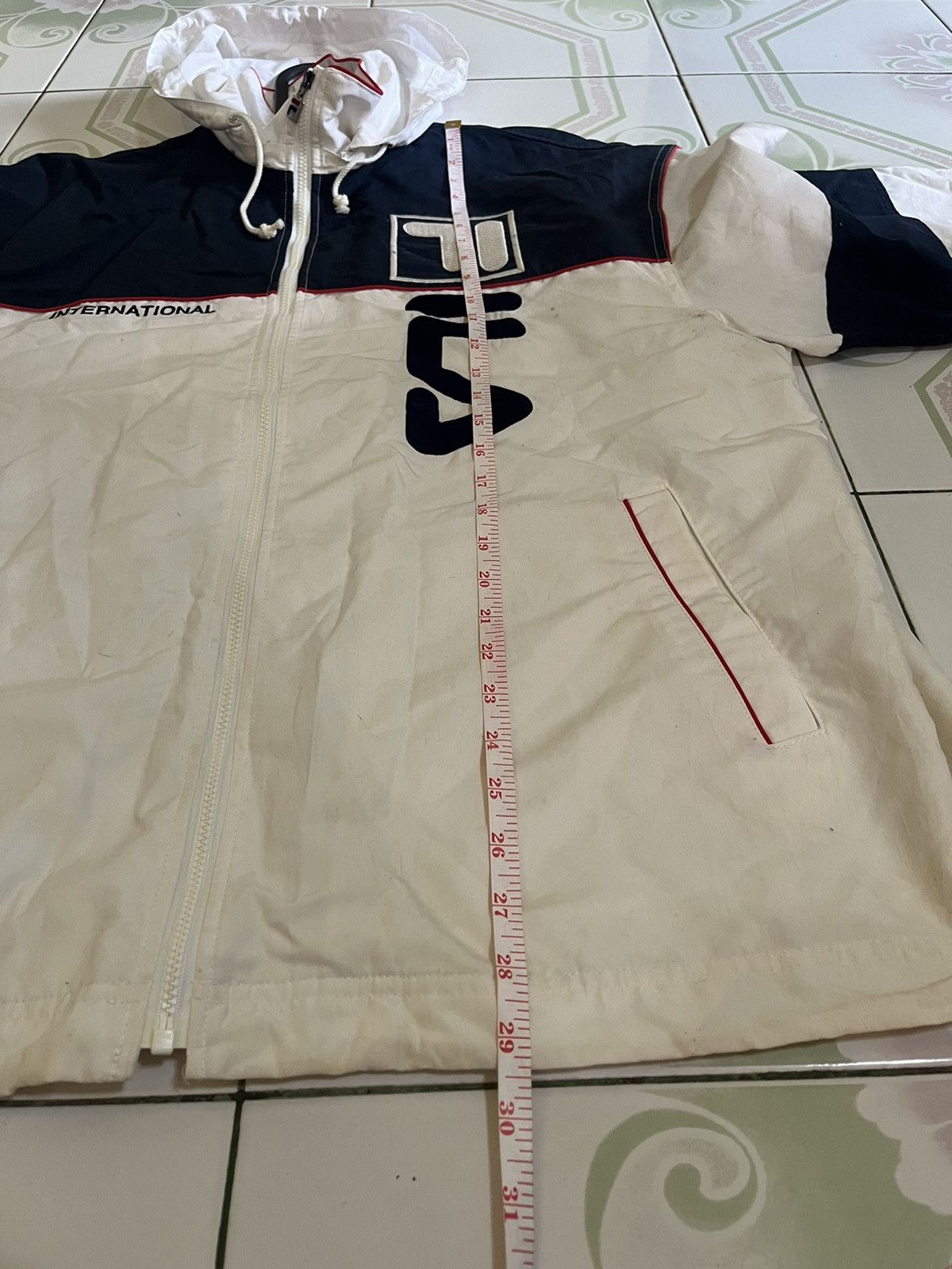 Fila Vintage Fila Windbreaker Hoodie Big Logo Size US XL / EU 56 / 4 - 11 Thumbnail