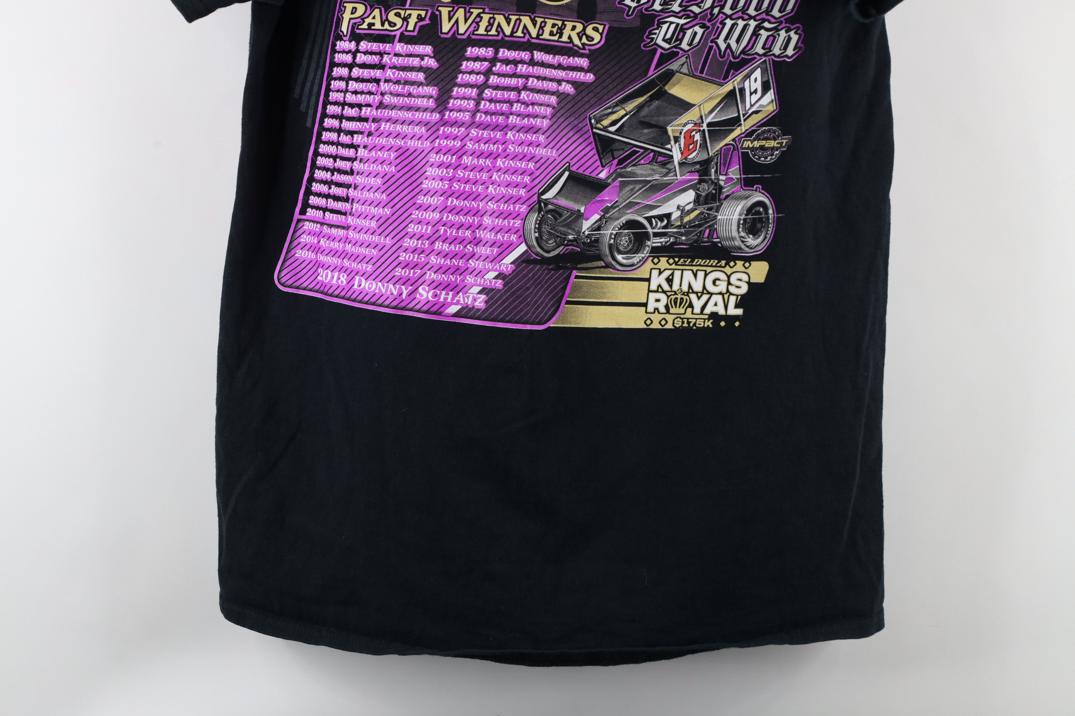 Vintage Streetwear Speedway Car Racing Kings Royal T-Shirt Black Size US M / EU 48-50 / 2 - 14 Thumbnail