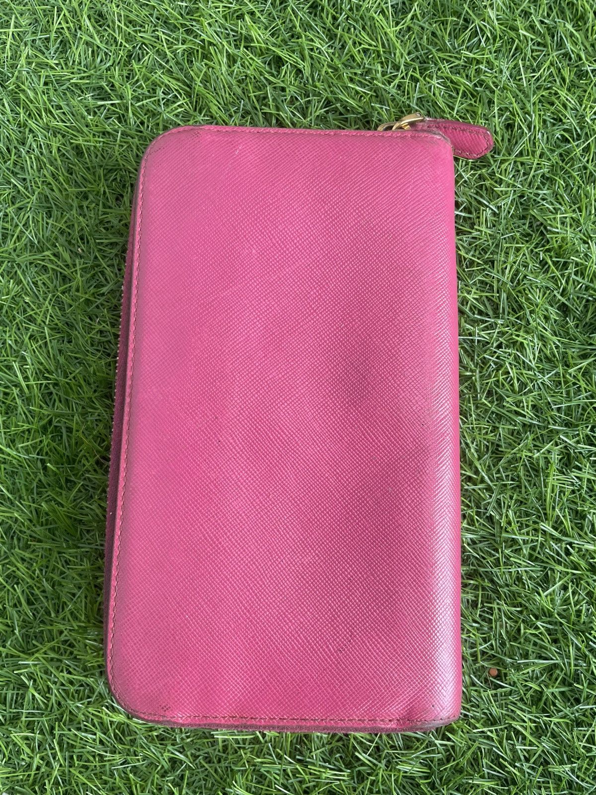 Prada PRADA Zip Around Long Wallet Fiocco Ribbon Saffiano Leather Size ONE SIZE - 3 Thumbnail