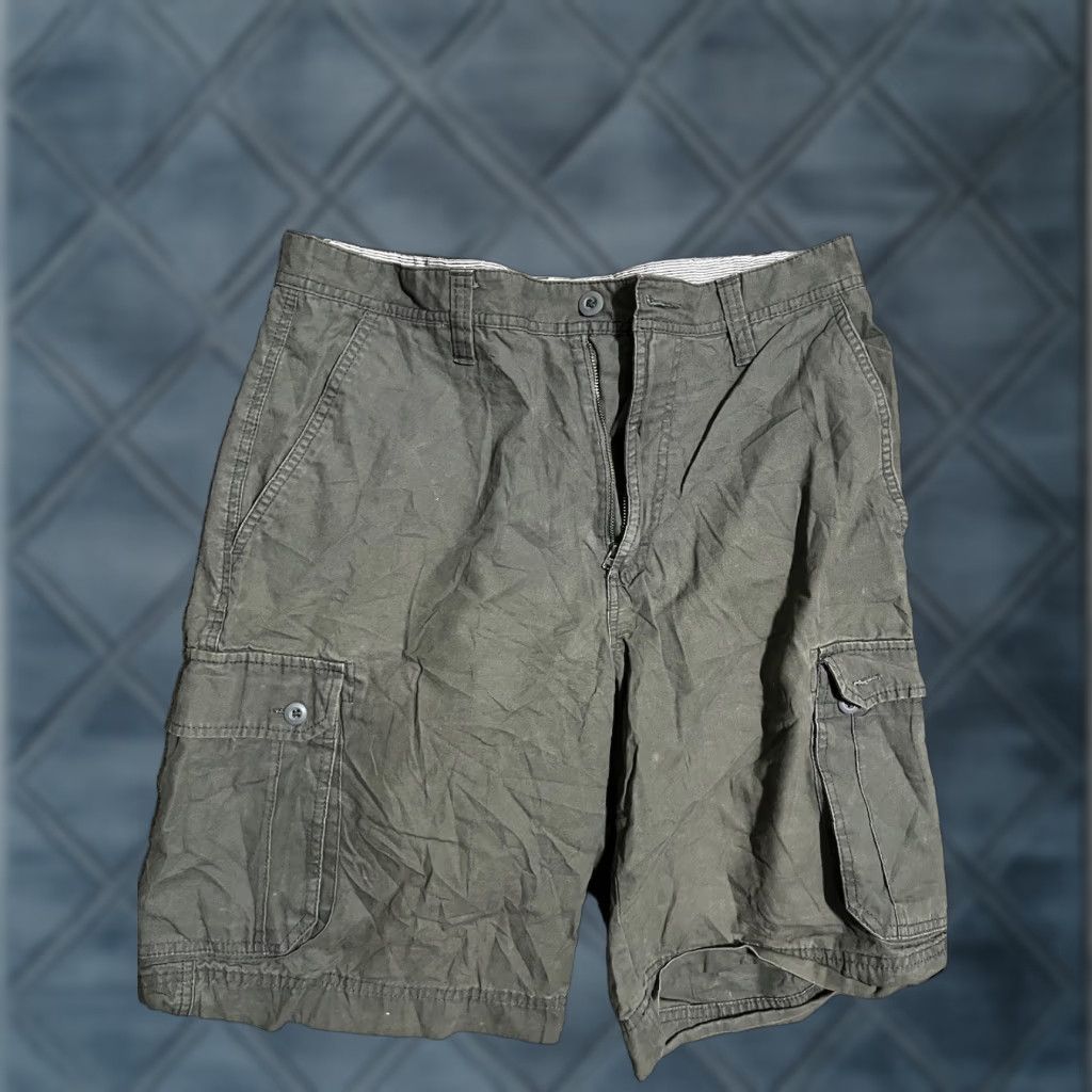 Vintage Alpine Design Shorts Men 34 Green Cargo Short Outdoor Hiking Camping Lightweight Breathable Pockets Nylon Polyester Regular Modern Size US 34 / EU 50 - 1 Thumbnail