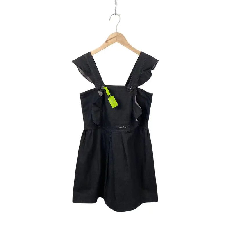 Miu Miu Miu Miu Black Cotton Dress for Women 0089 Size ONE SIZE - 1 Thumbnail