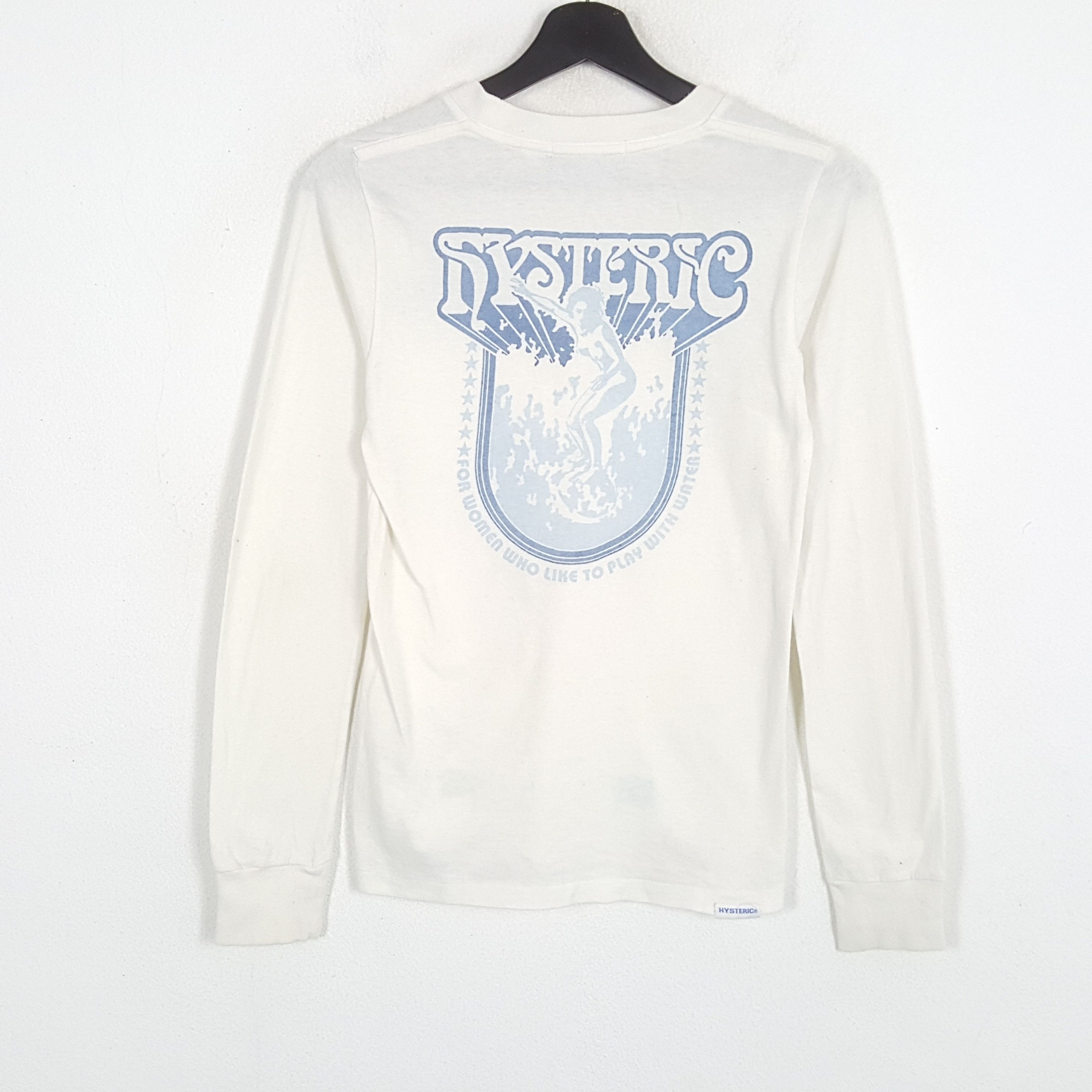 Hysteric Glamour HYSTERIC GLAMOUR Japanese Brand Long Sleeve Tshirt Size XS / US 0-2 / IT 36-38 - 1 Thumbnail