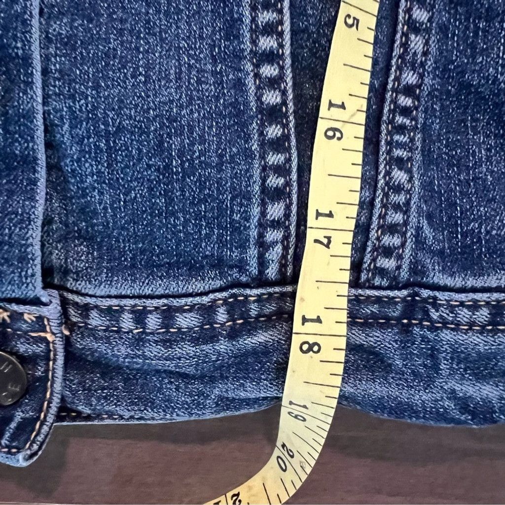 Joe Freshgoods Joe Fresh distressed denim Jean jacket xs button down Size XS / US 0-2 / IT 36-38 - 7 Thumbnail