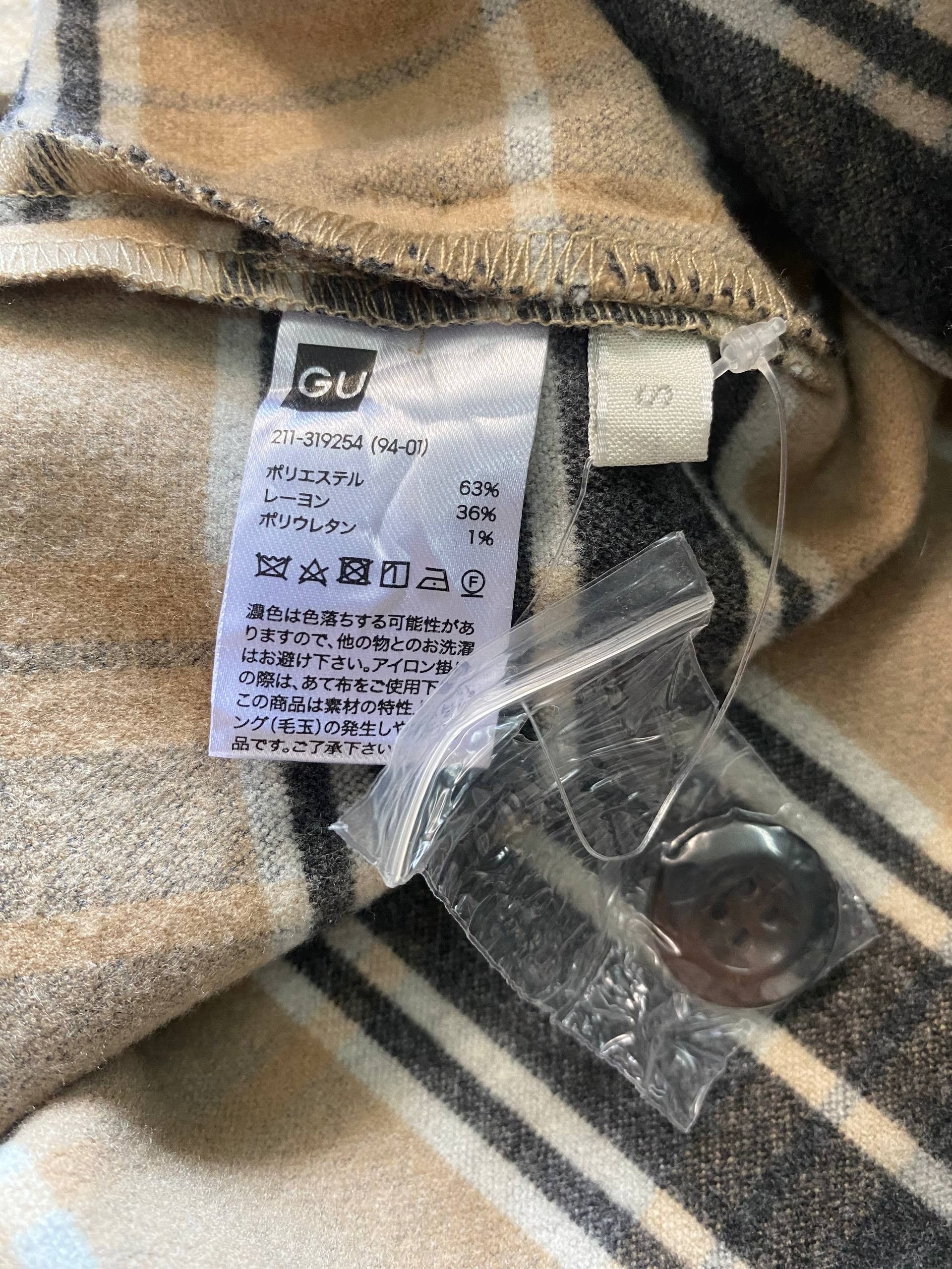 GU GU Plaid Flannel Shirt Size US S / EU 44-46 / 1 - 4 Thumbnail
