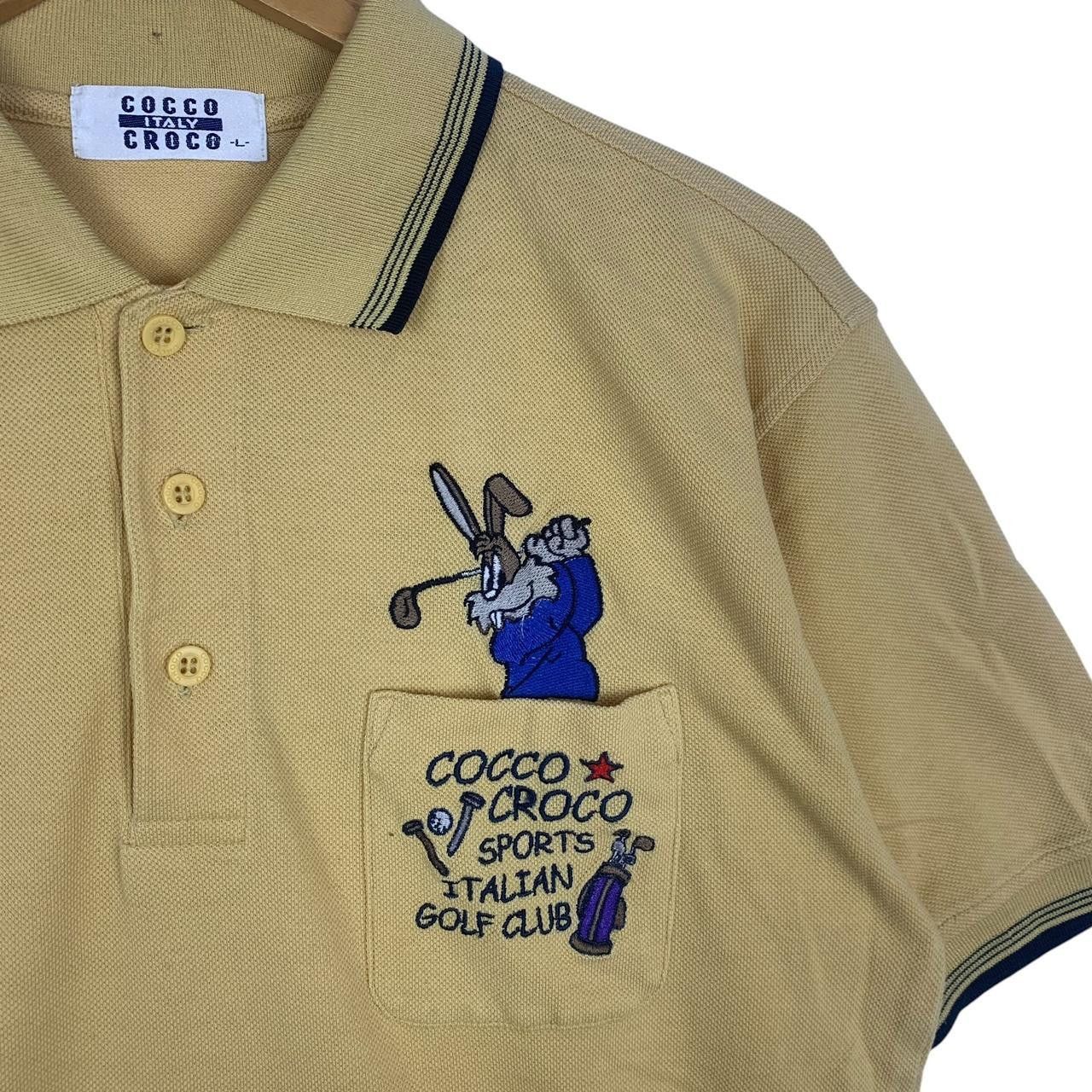 Vintage Vintage COCCO CROCO ITALY Golf Embroidered Polo Tee Shirt Size US L / EU 52-54 / 3 - 5 Thumbnail