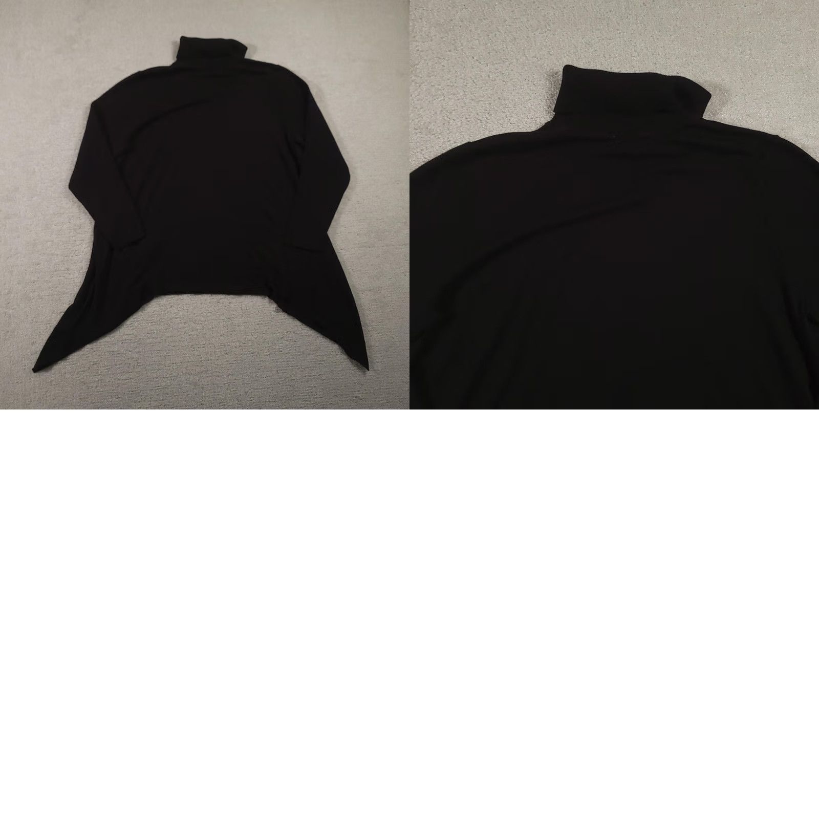 Vintage Chico's Sweater Womens XL Black Turtleneck Sharkbite Hem Tunic Size XL / US 12-14 / IT 48-50 - 9 Thumbnail