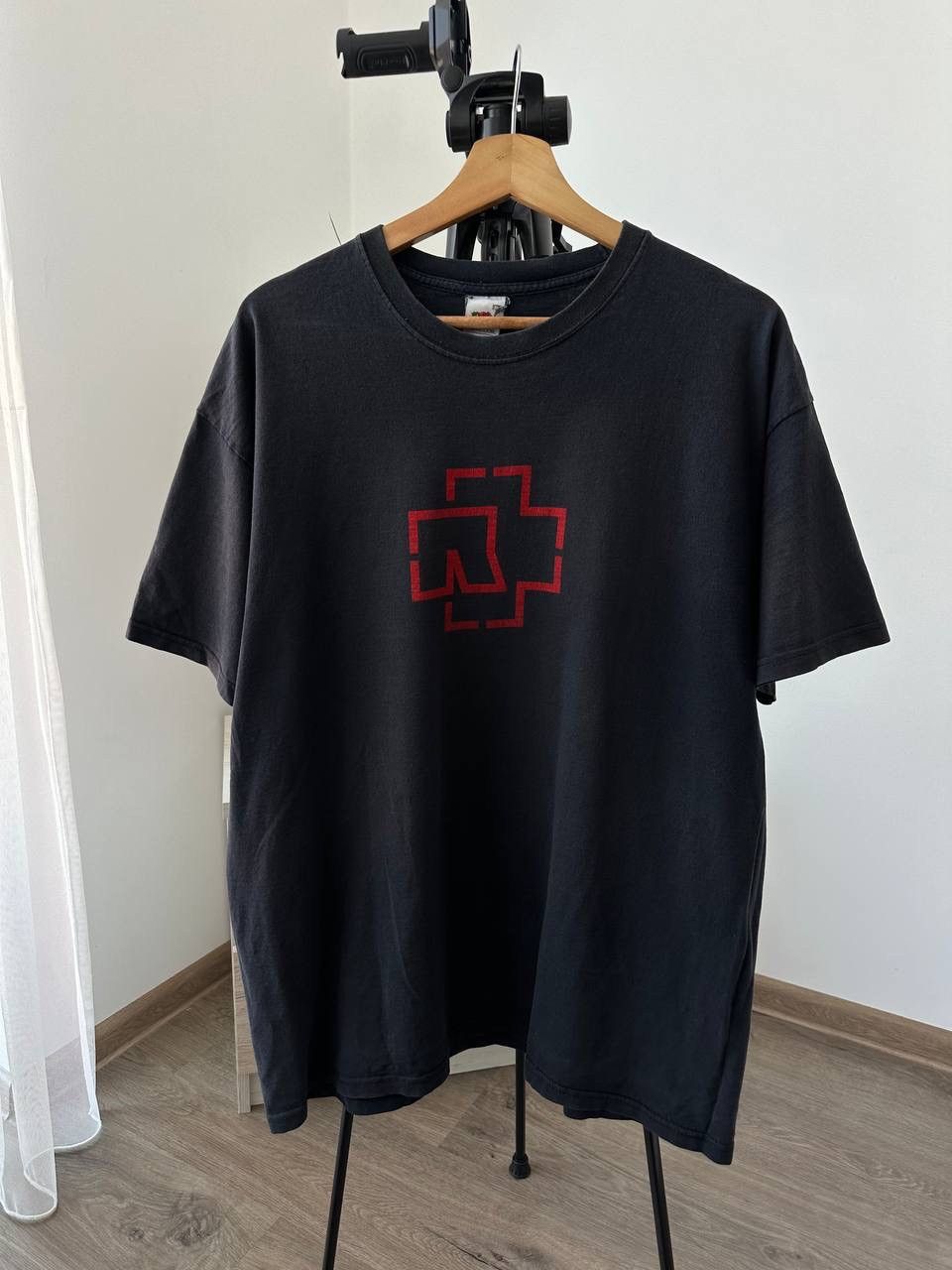 Band Tees × Vintage Vintage Rammstein Black Distressed Faded Rock T-Shirt Size US M / EU 48-50 / 2 - 5 Thumbnail