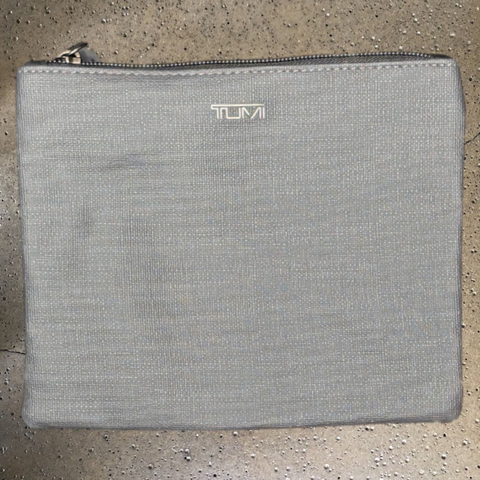 Tumi TUMI Gray Zip Travel Organizer Pouch Ballistic Nylon Size ONE SIZE - 1 Preview
