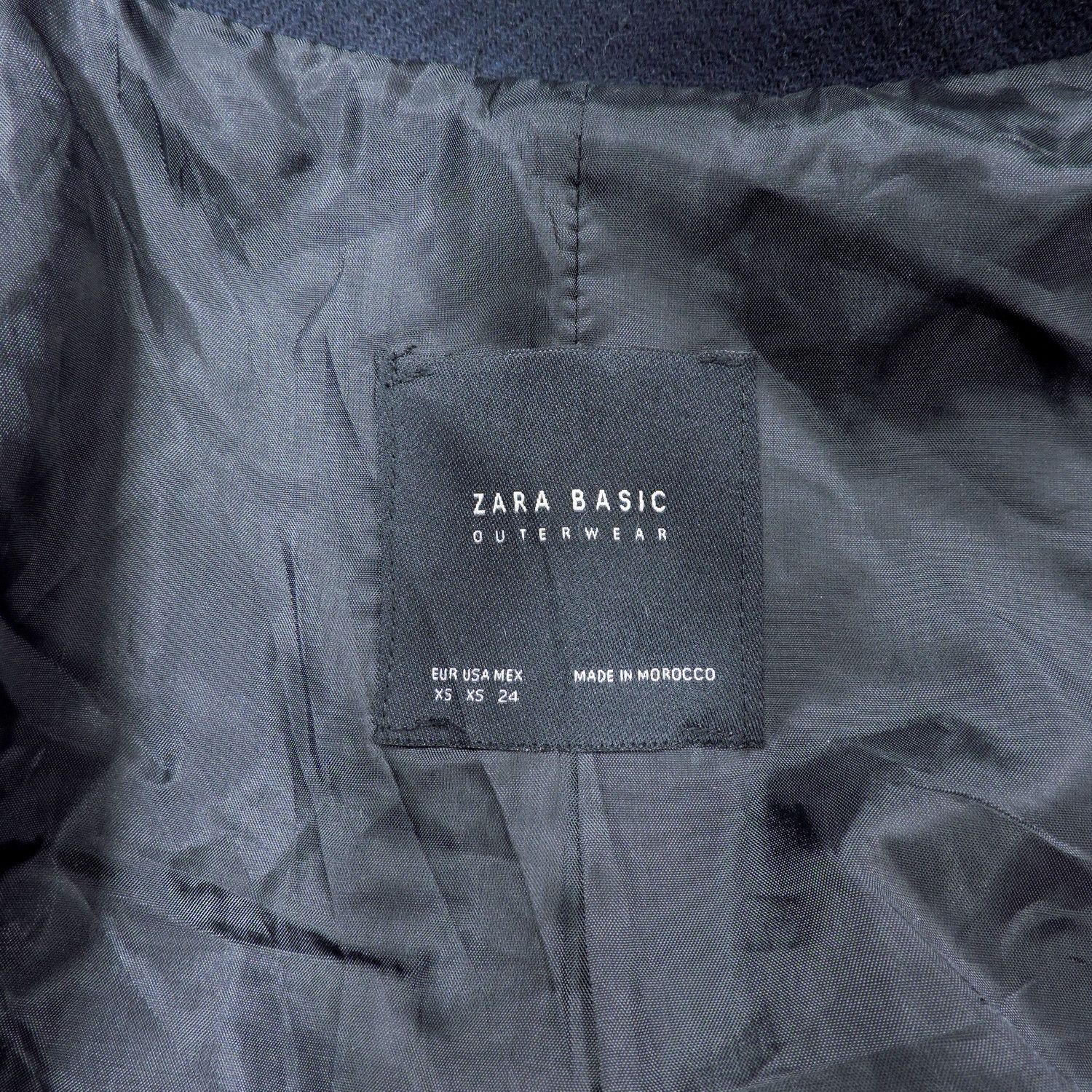 Zara ZARA BASIC OUTWEAR HOODED WRAP COCOON PEA COAT JACKET Size XS / US 0-2 / IT 36-38 - 4 Thumbnail
