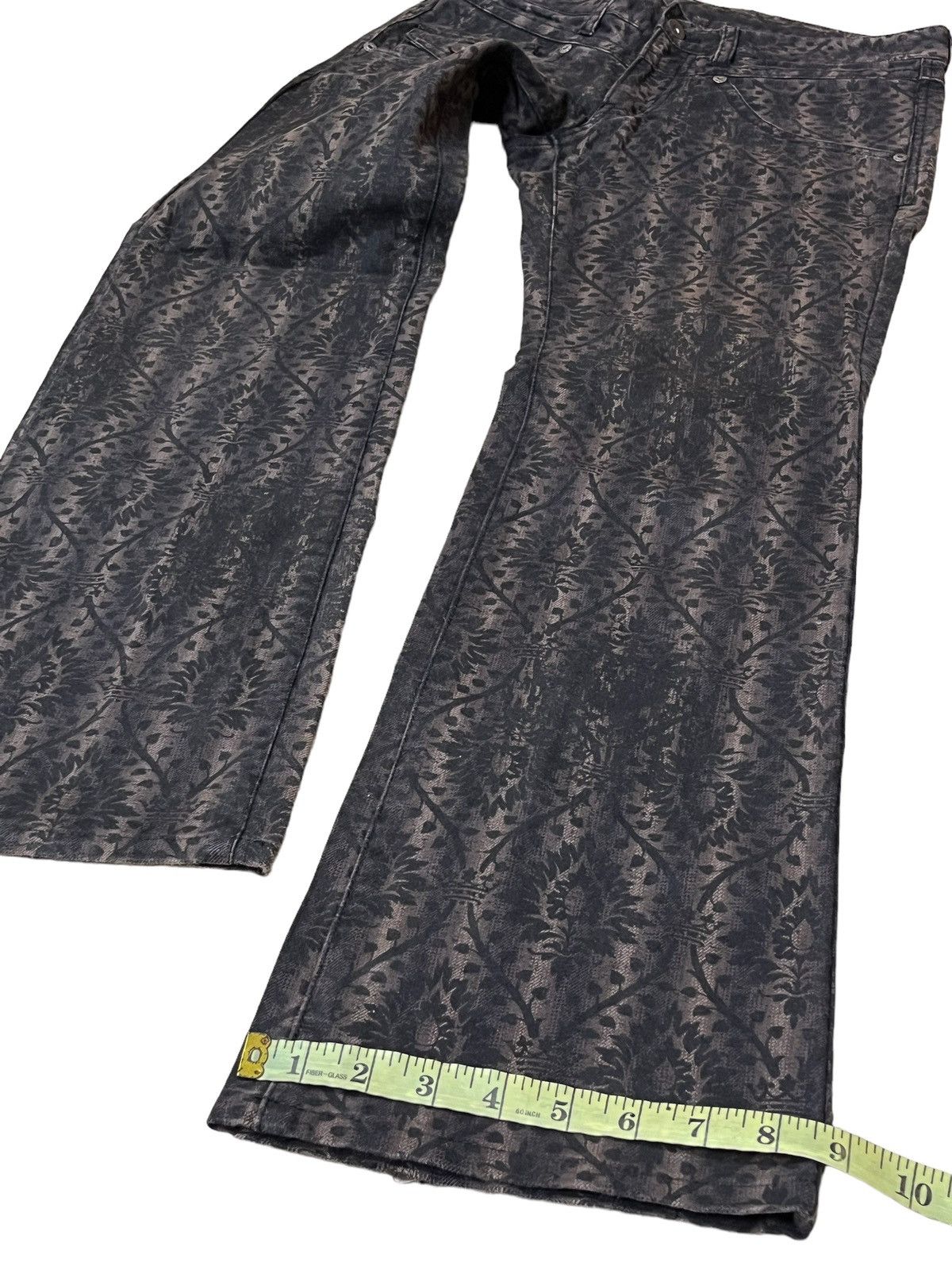 Japanese Brand SICK Y2K JAPANESE CULT CUSTOM CULTURE LOW RISE FLARED JEAN Size US 29 - 11 Thumbnail