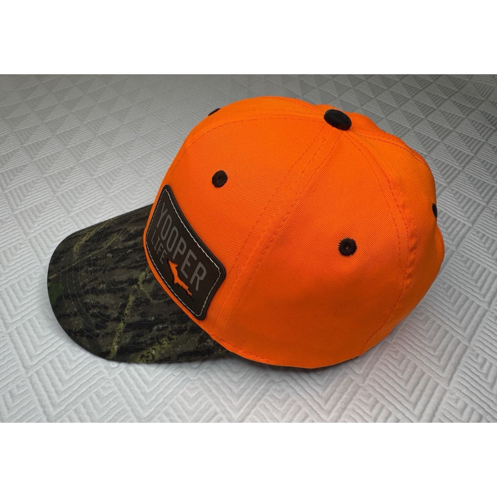 Port Authority YOOPER - Orange CAMO Hunting Fishing Hat Cap SnapBack - UP Size ONE SIZE - 2 Thumbnail