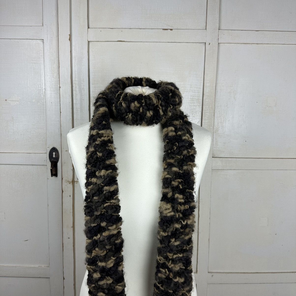 Yohji Yamamoto Y’s By Yohji Yamamoto Chunky Knit Scarf With Fringe Size ONE SIZE - 3 Thumbnail