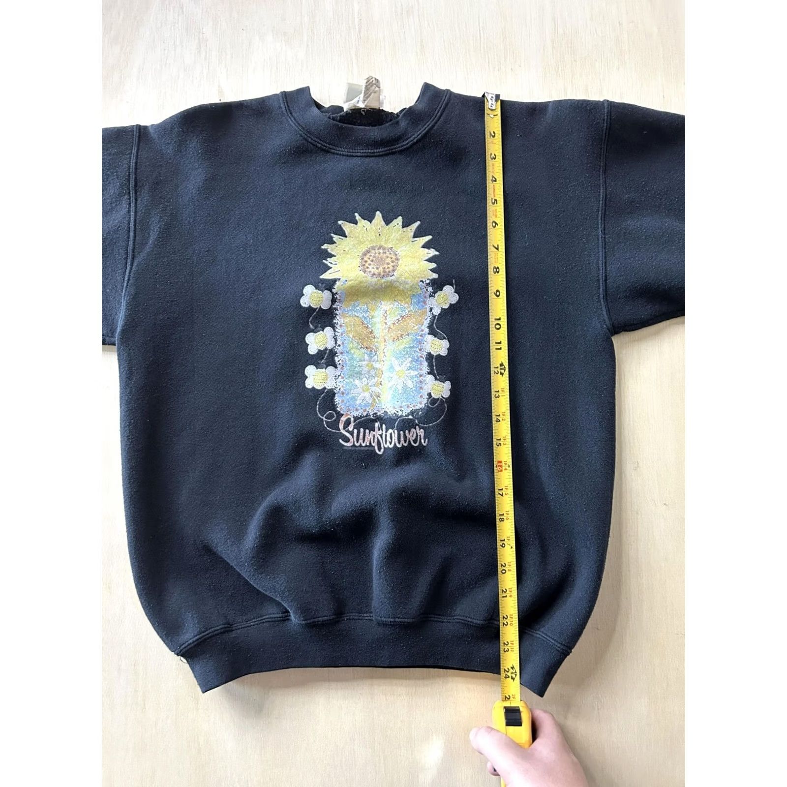 Sunflower Vintage Sunflower Ultra Fleece Sweatshirt Medium Floral Pullover Size M / US 6-8 / IT 42-44 - 7 Thumbnail