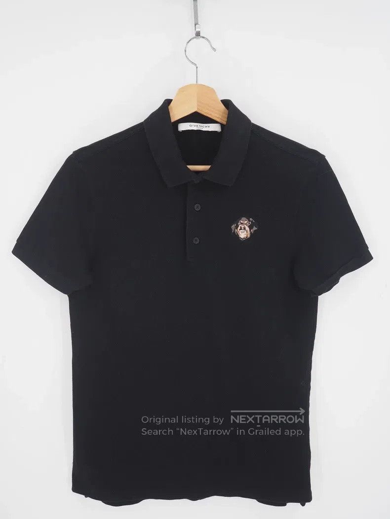 Givenchy Givenchy Black Embroidered Dog Head Short-Sleeve Size US S / EU 44-46 / 1 - 1 Thumbnail